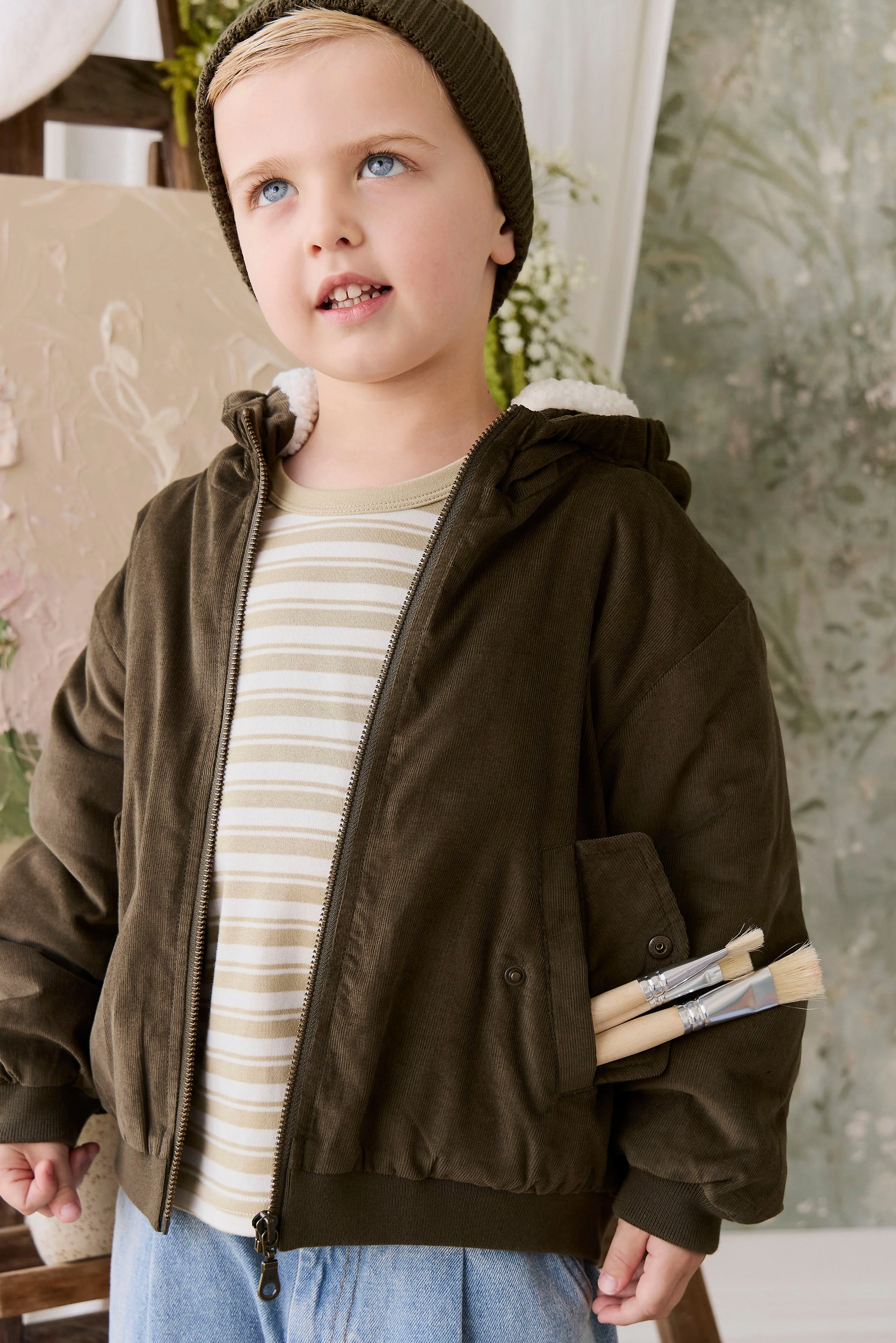 Alastair Jacket - Deep Olive - Image 6