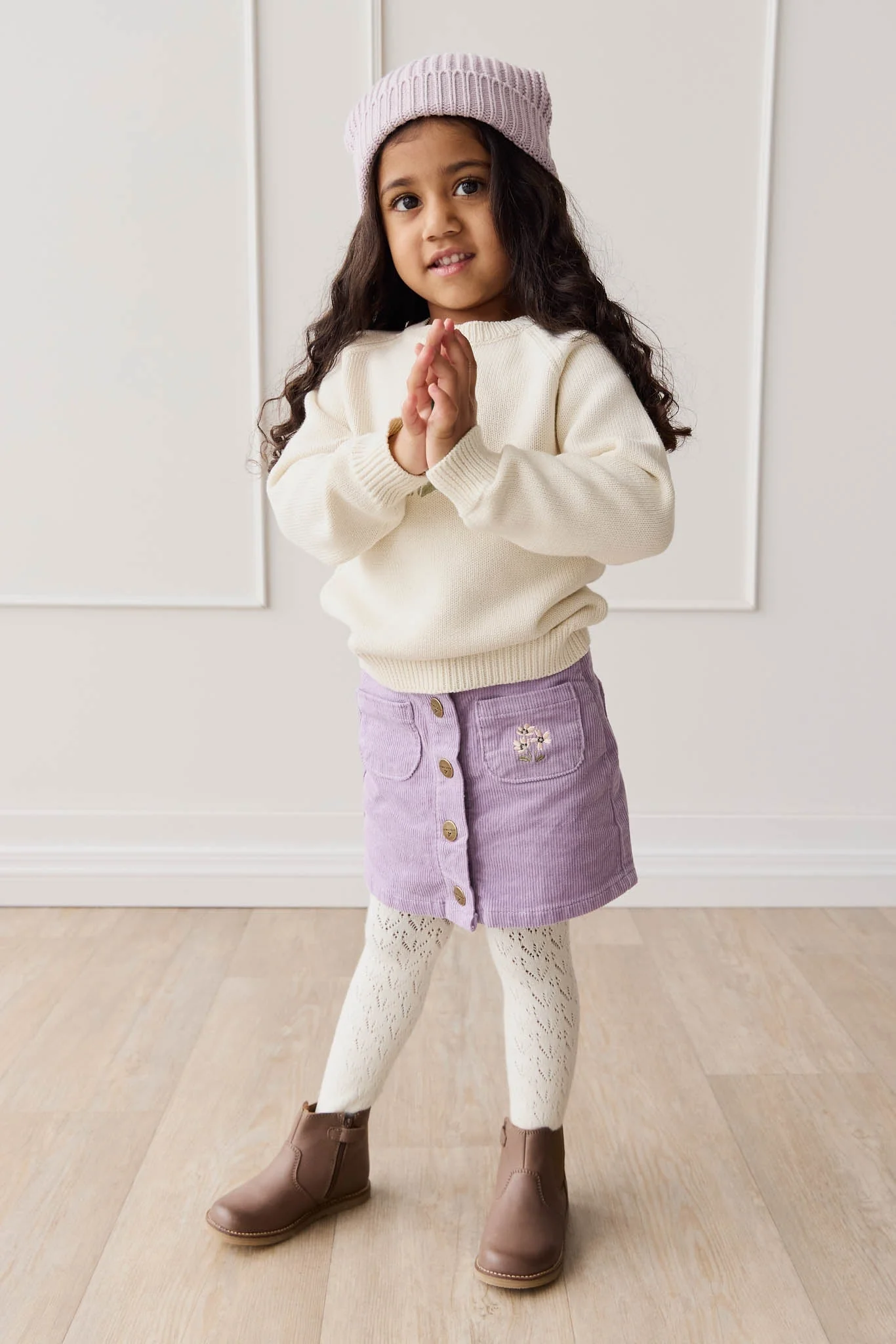 Alexis Cord Skirt - Wildflower Meadow - Image 3
