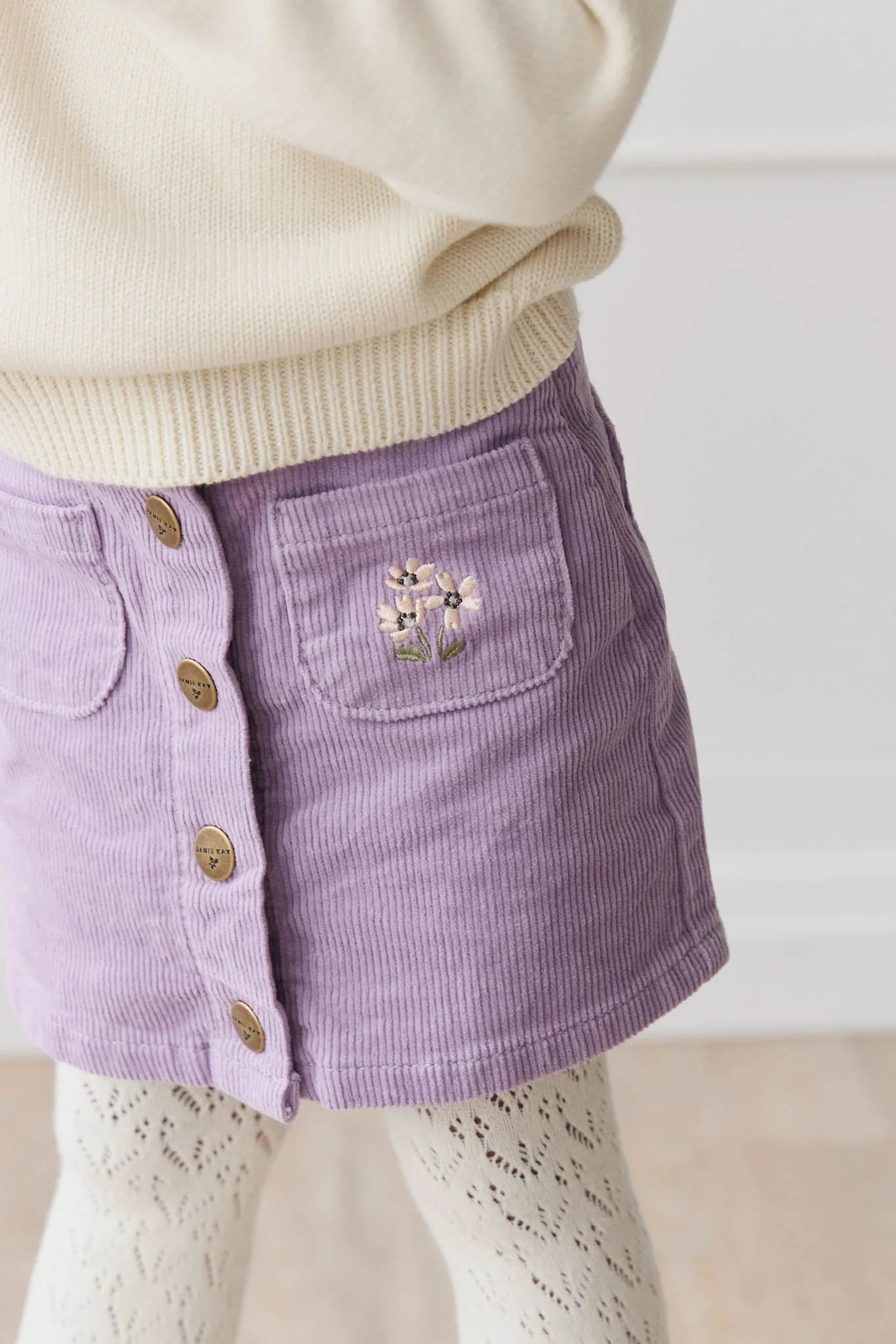 Alexis Cord Skirt - Wildflower Meadow - Image 4