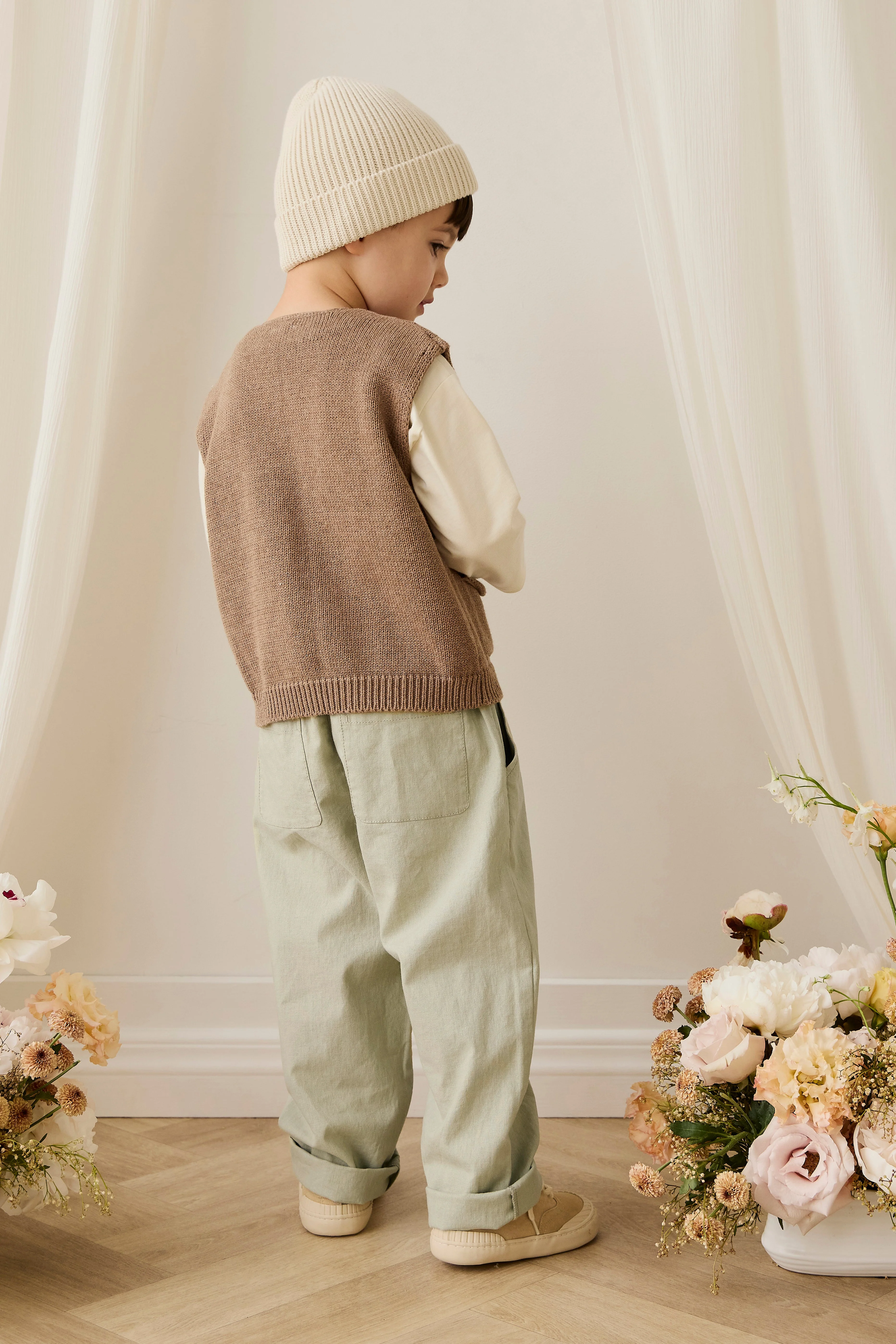 Ali Linen/Cotton Pant - Lichen - Image 10