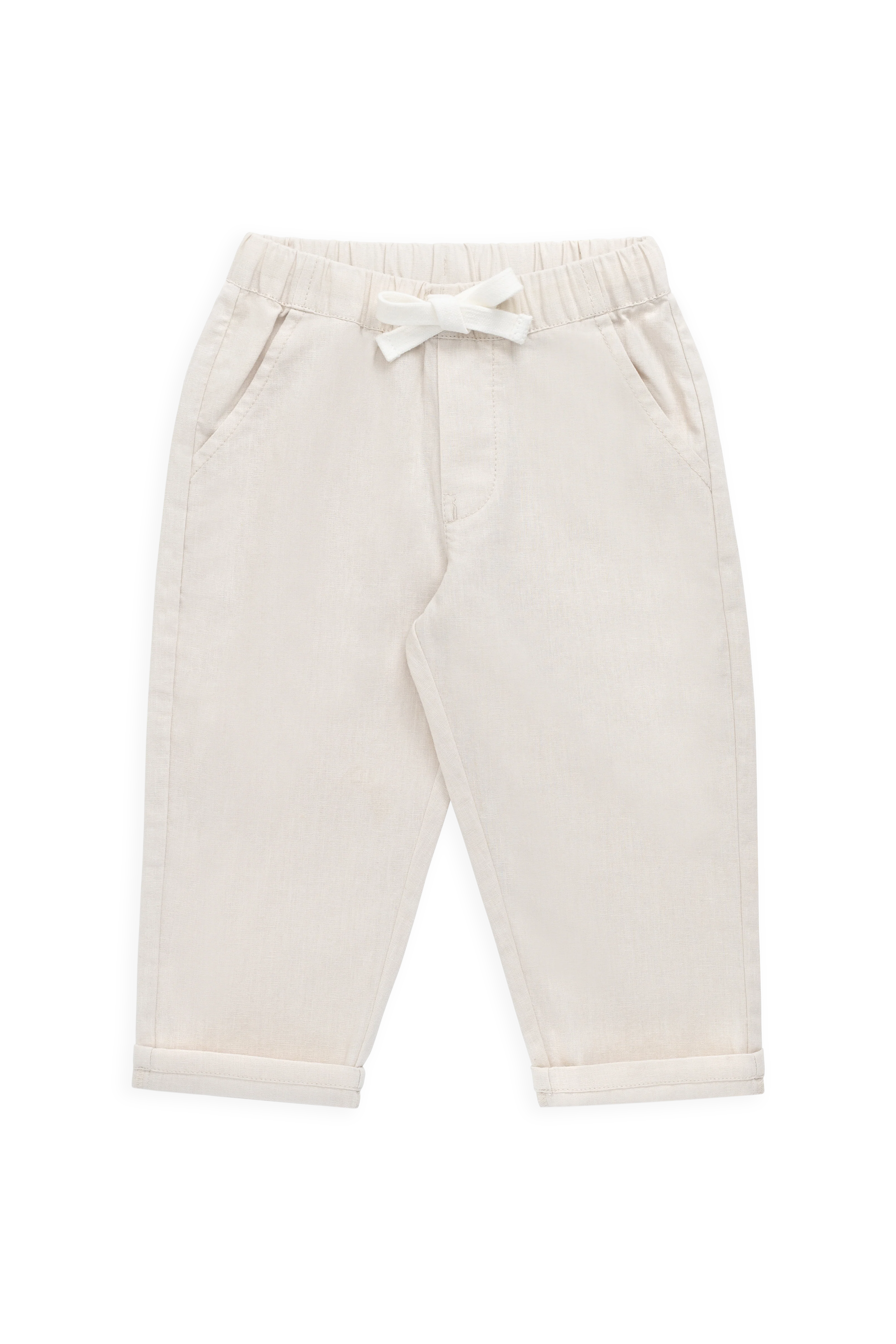 Ali Linen/Cotton Pant-Natural - Image 2
