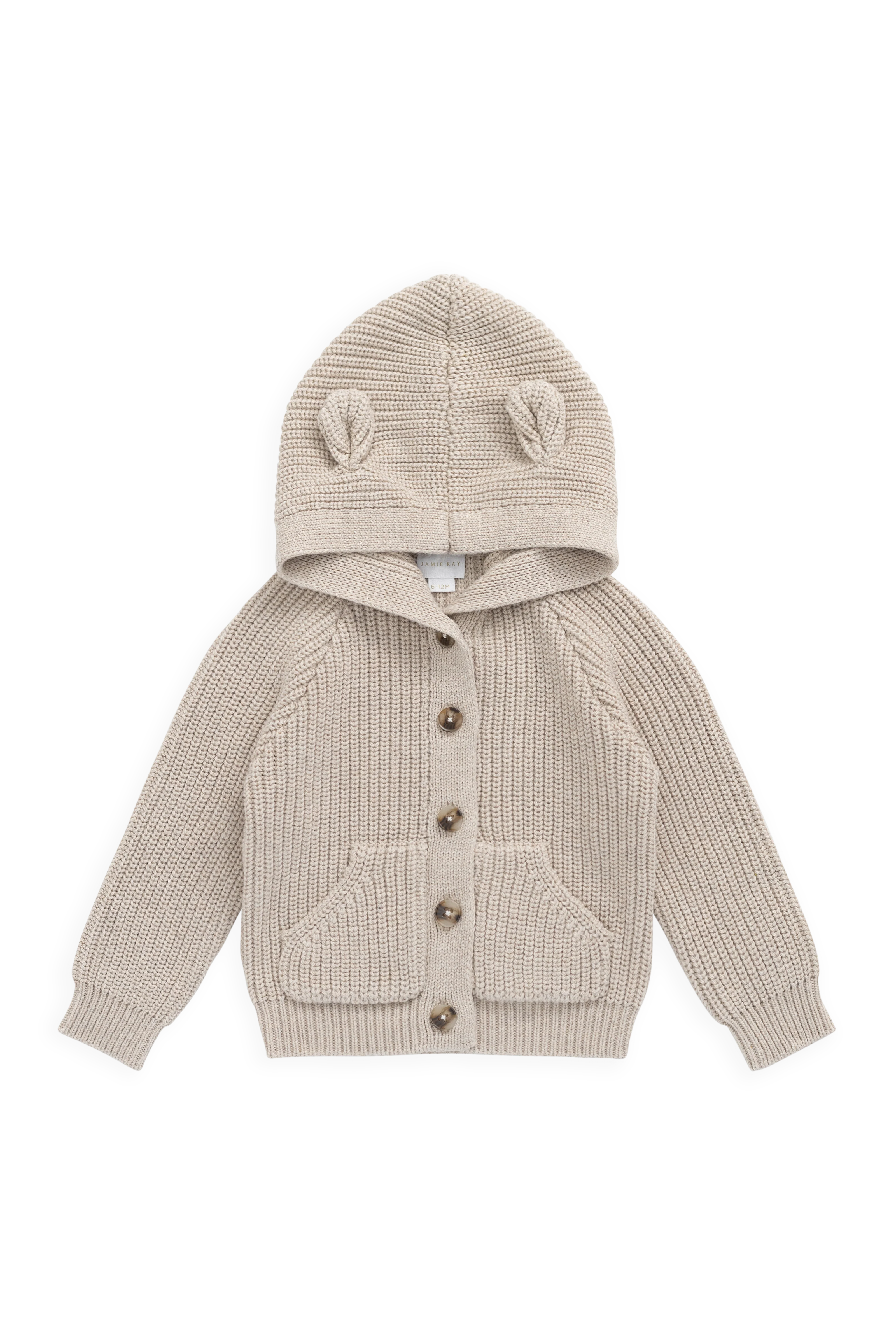Bear Cardigan-Oat - Image 2