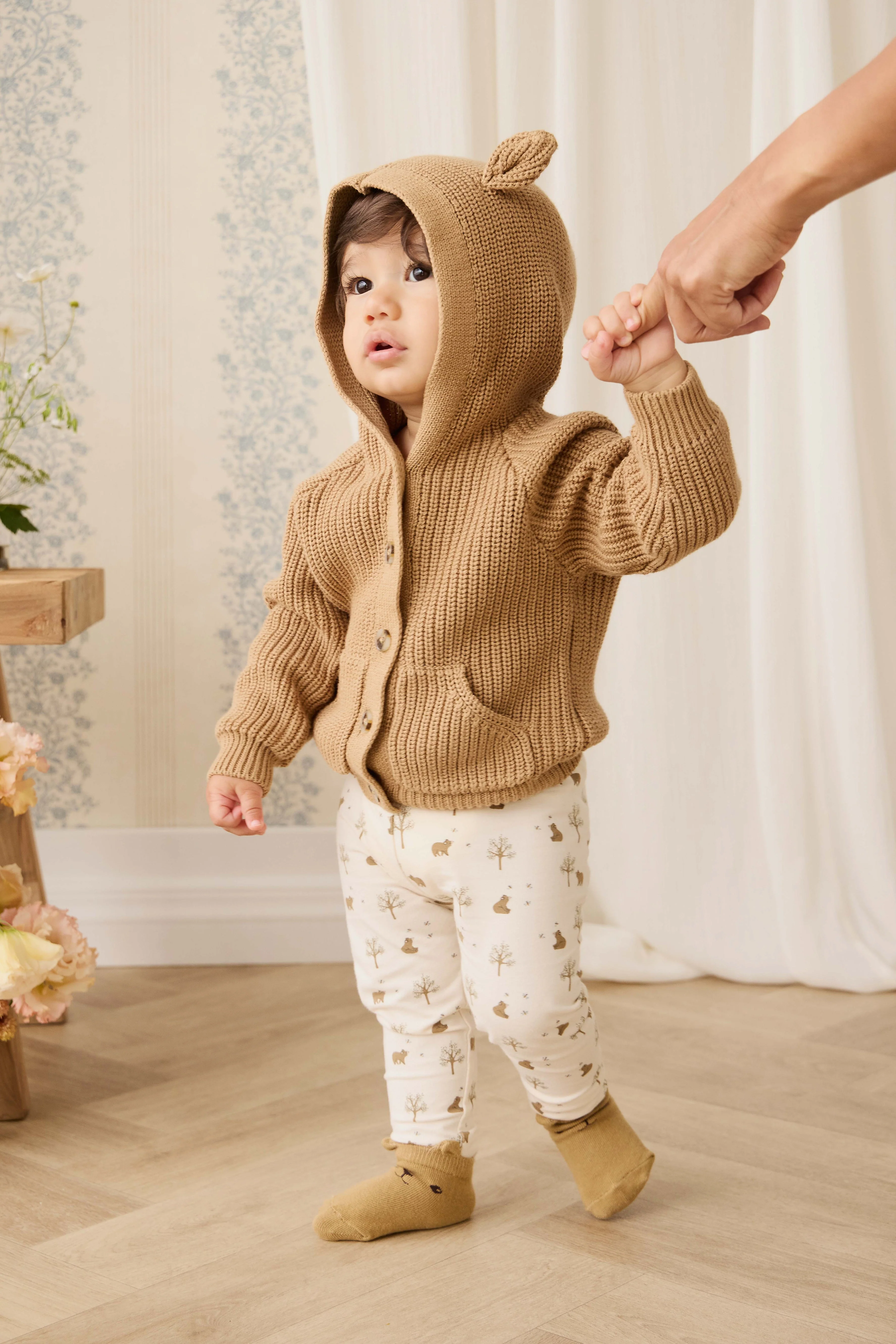 Bear Cardigan - Tawny Brown - Image 7