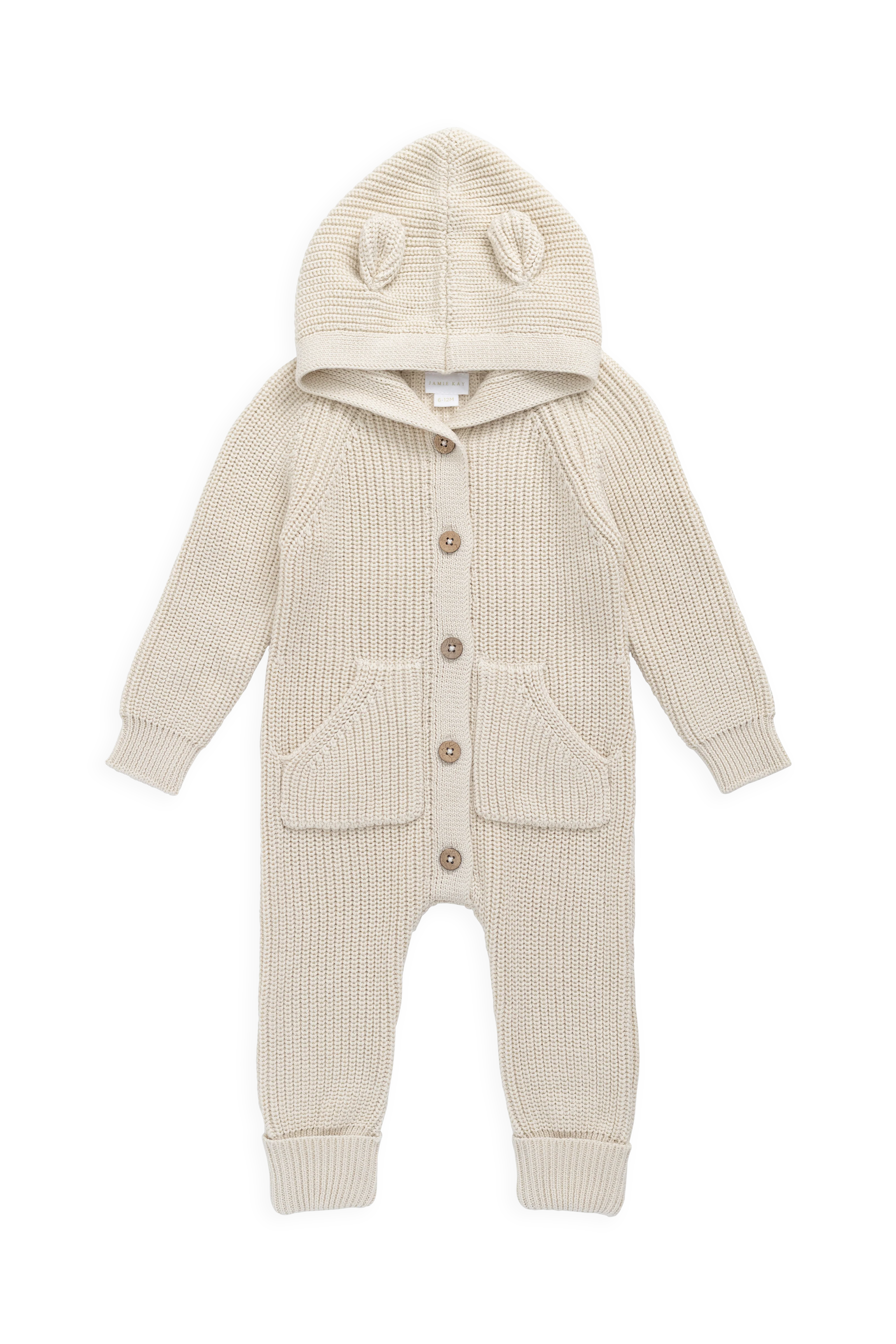 Bear Knit Onepiece - Vanilla - Image 2