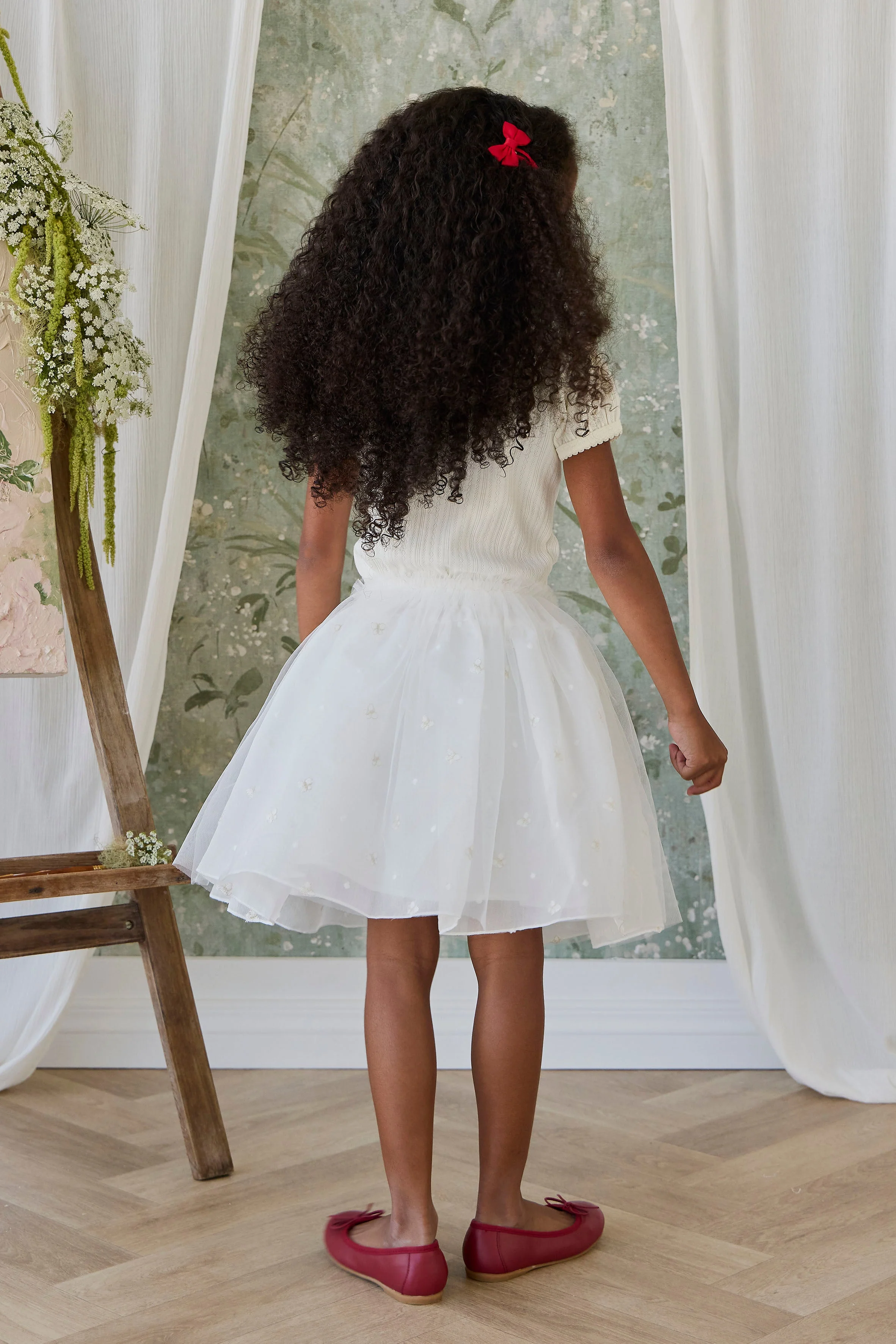 Bellamy Skirt - Parchment Ballerina Butterfiles - Image 8