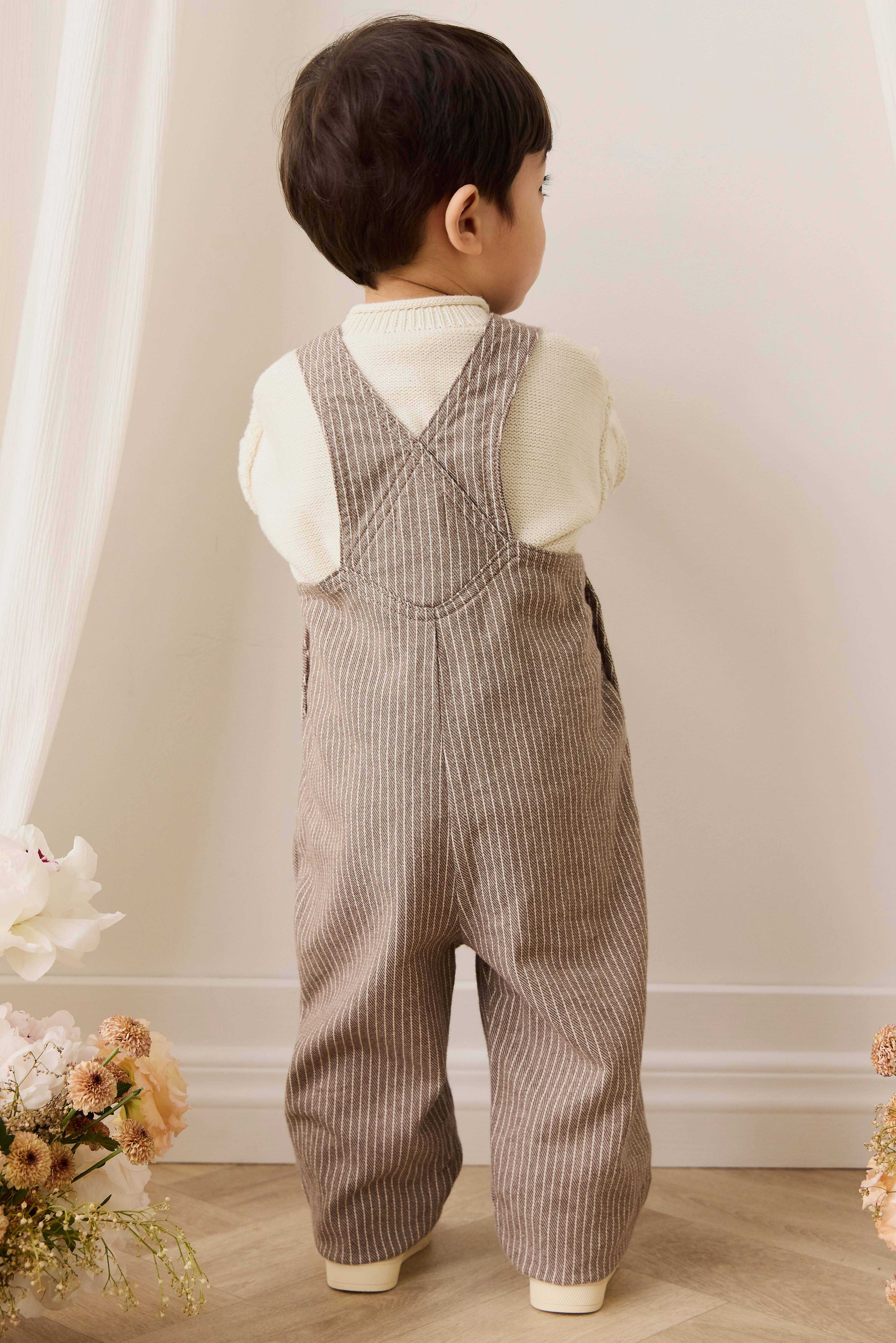 Blair Overall - Mini Pinstripe Cassava / Iroko - Image 5