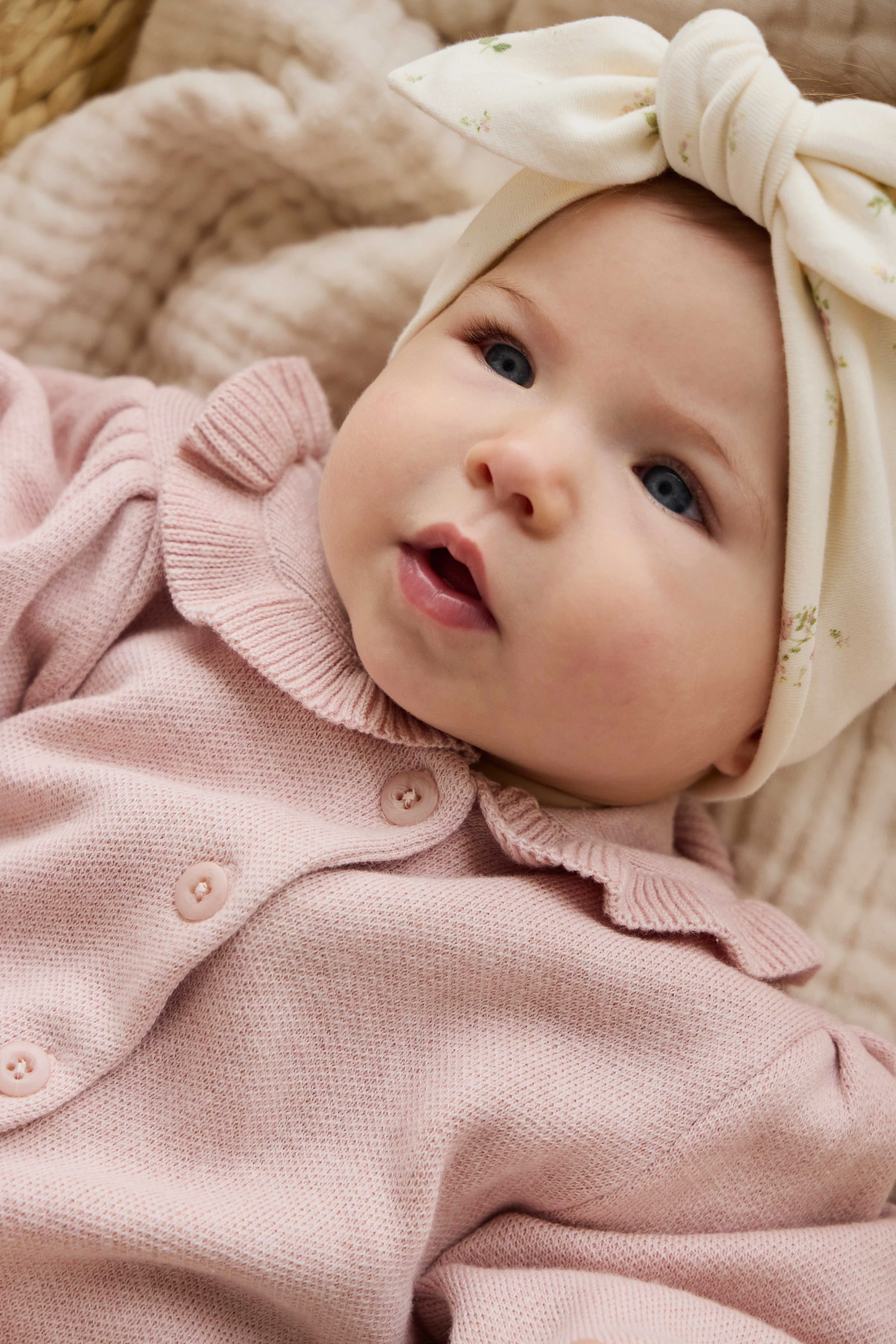 Bonnie Knitted Cardigan - Peachy Keen Marle - Image 3