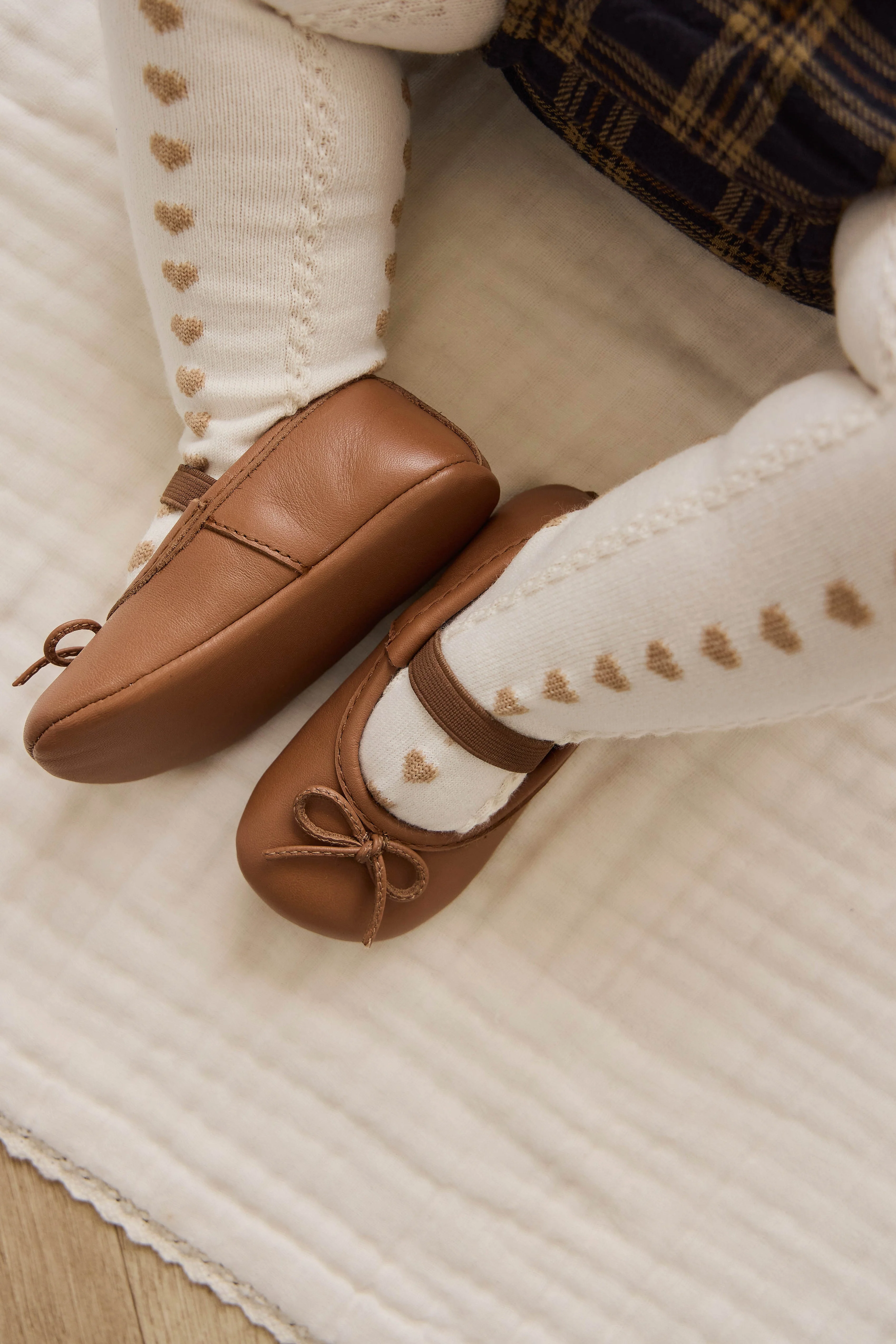 Bowie Baby Ballerinas - Camel - Image 3