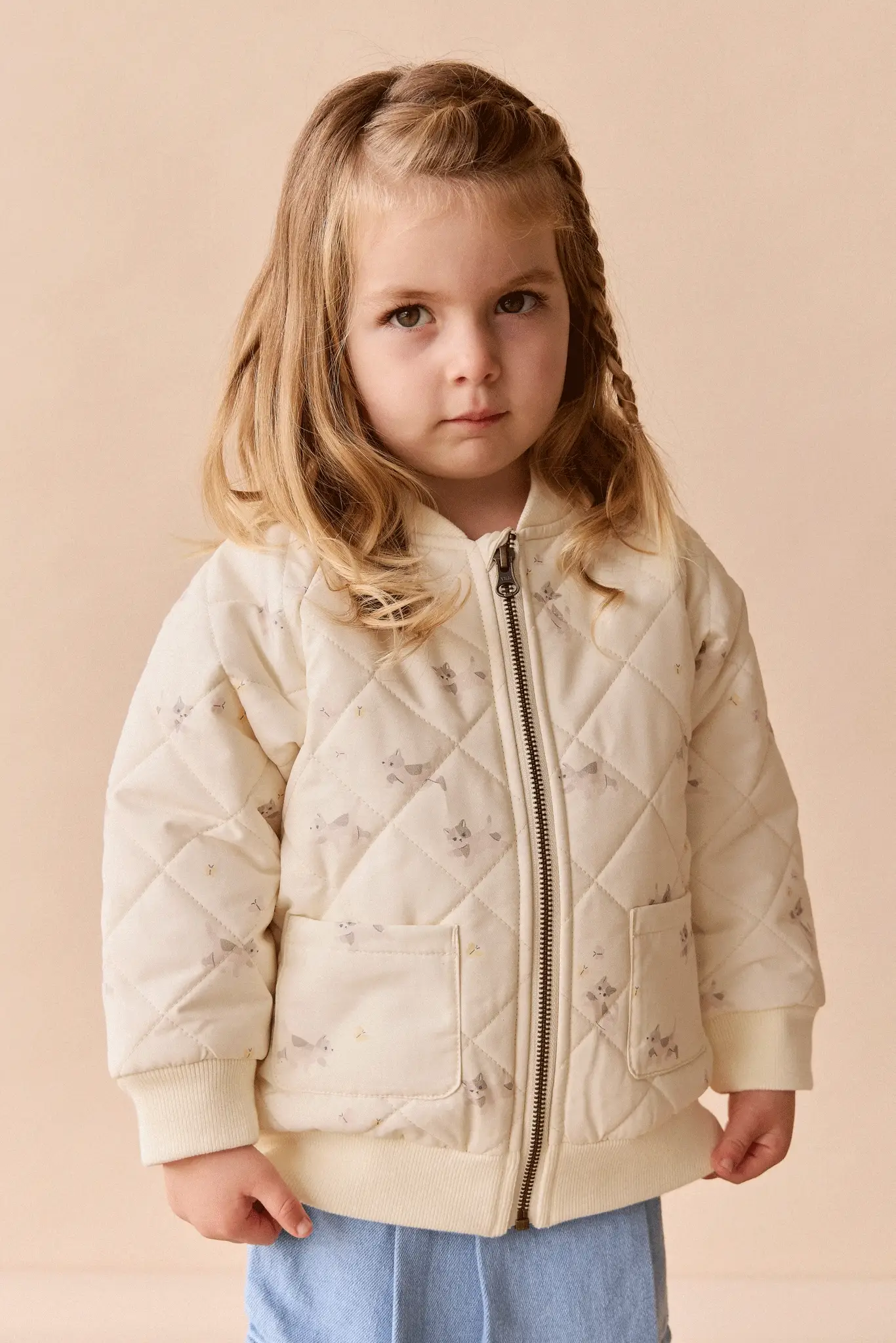 Cammy Jacket - Playful Kitten Whisper White
