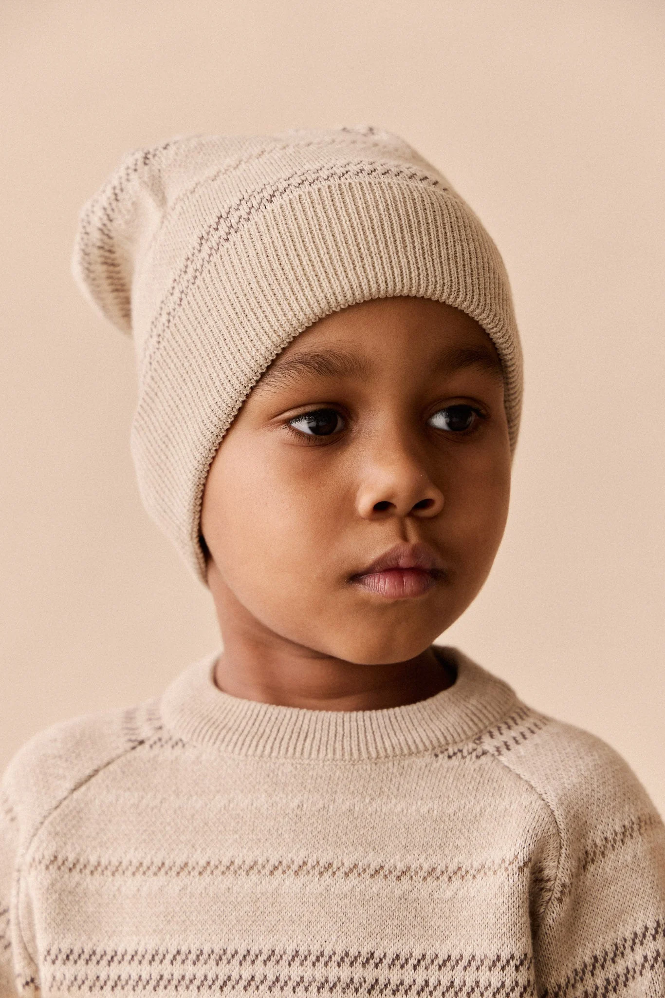 Cedric Knit Beanie - Cedric Stripe - Image 2