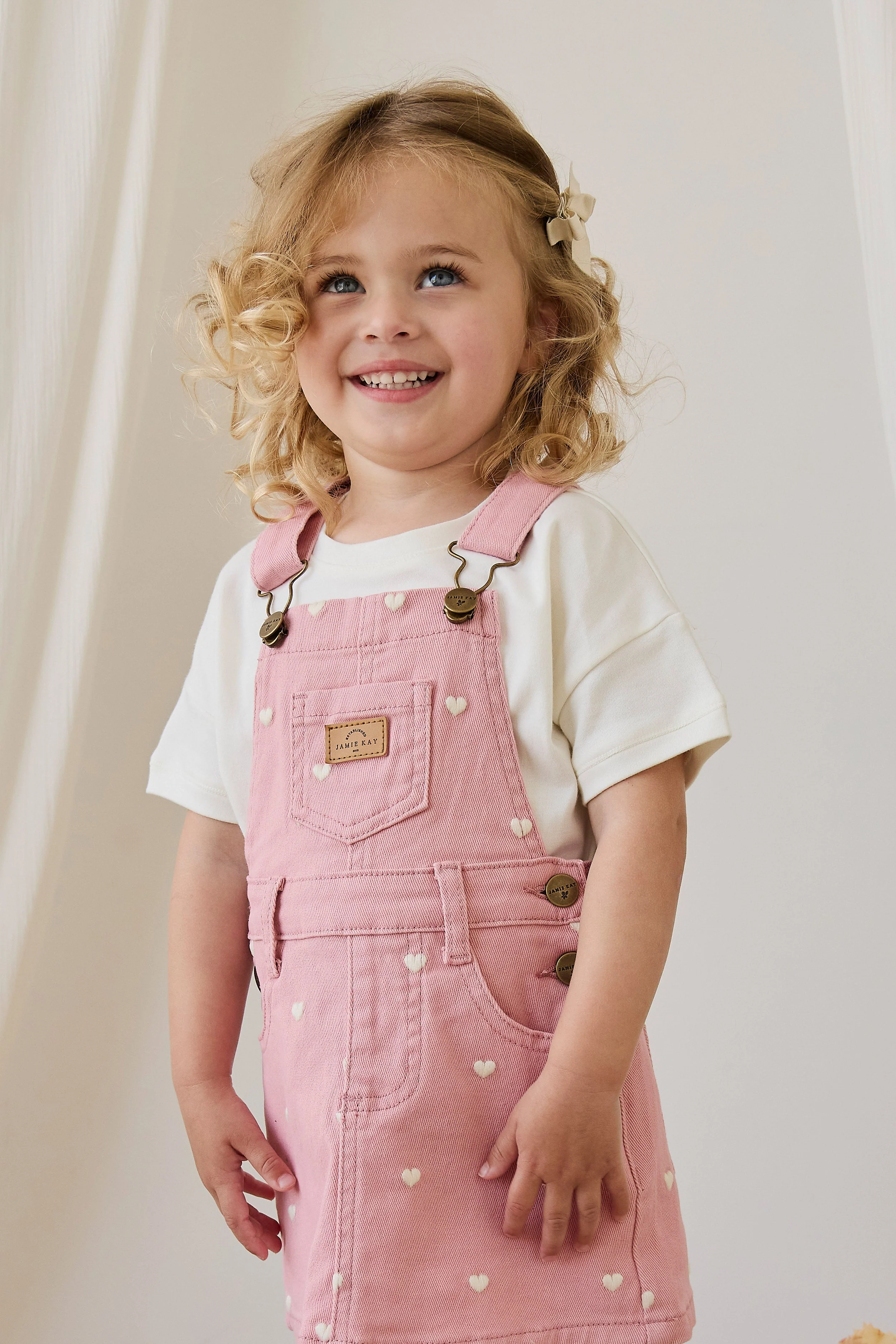Classic Overall Dress - Petite Heart Rose