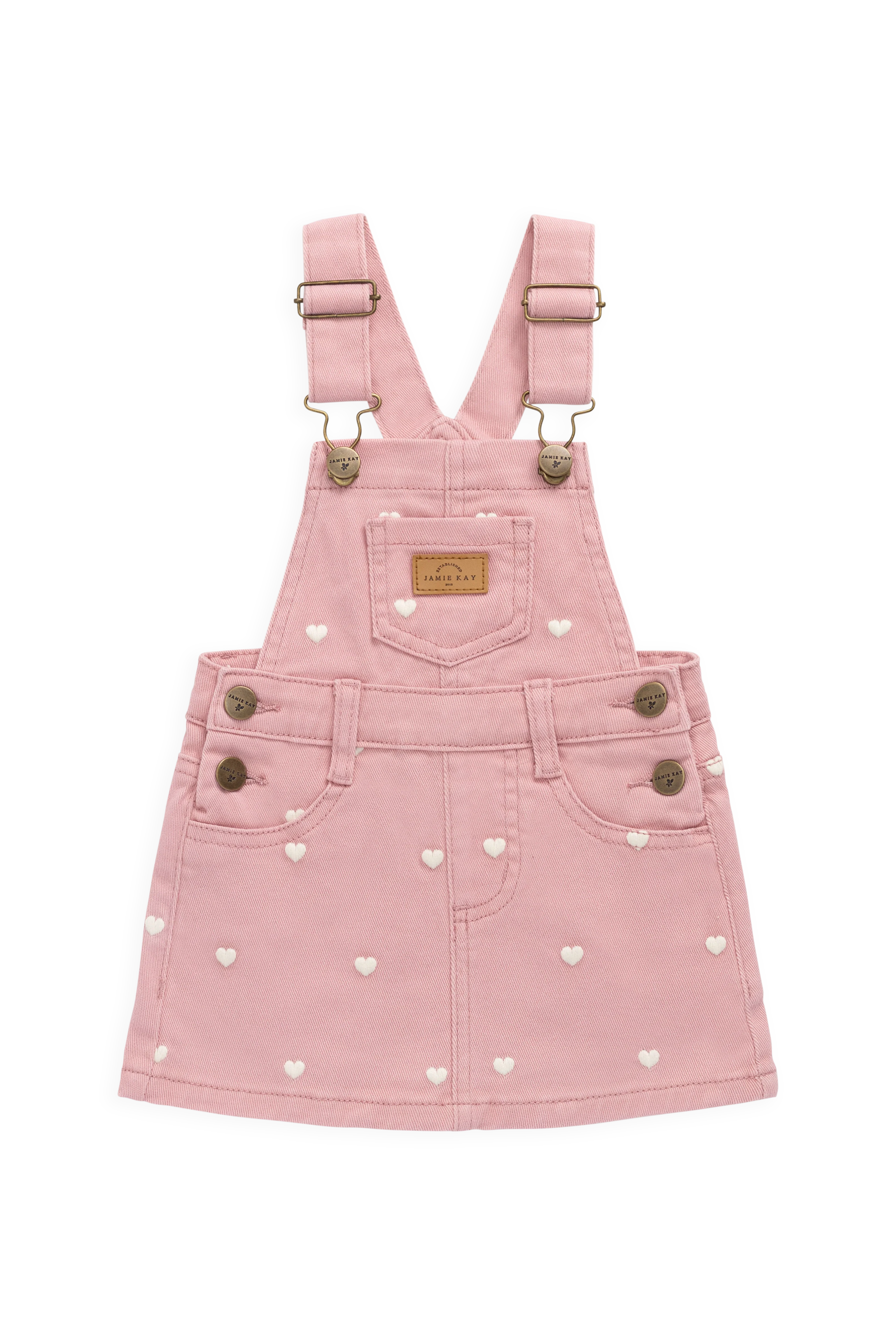 Classic Overall Dress - Petite Heart Rose - Image 2