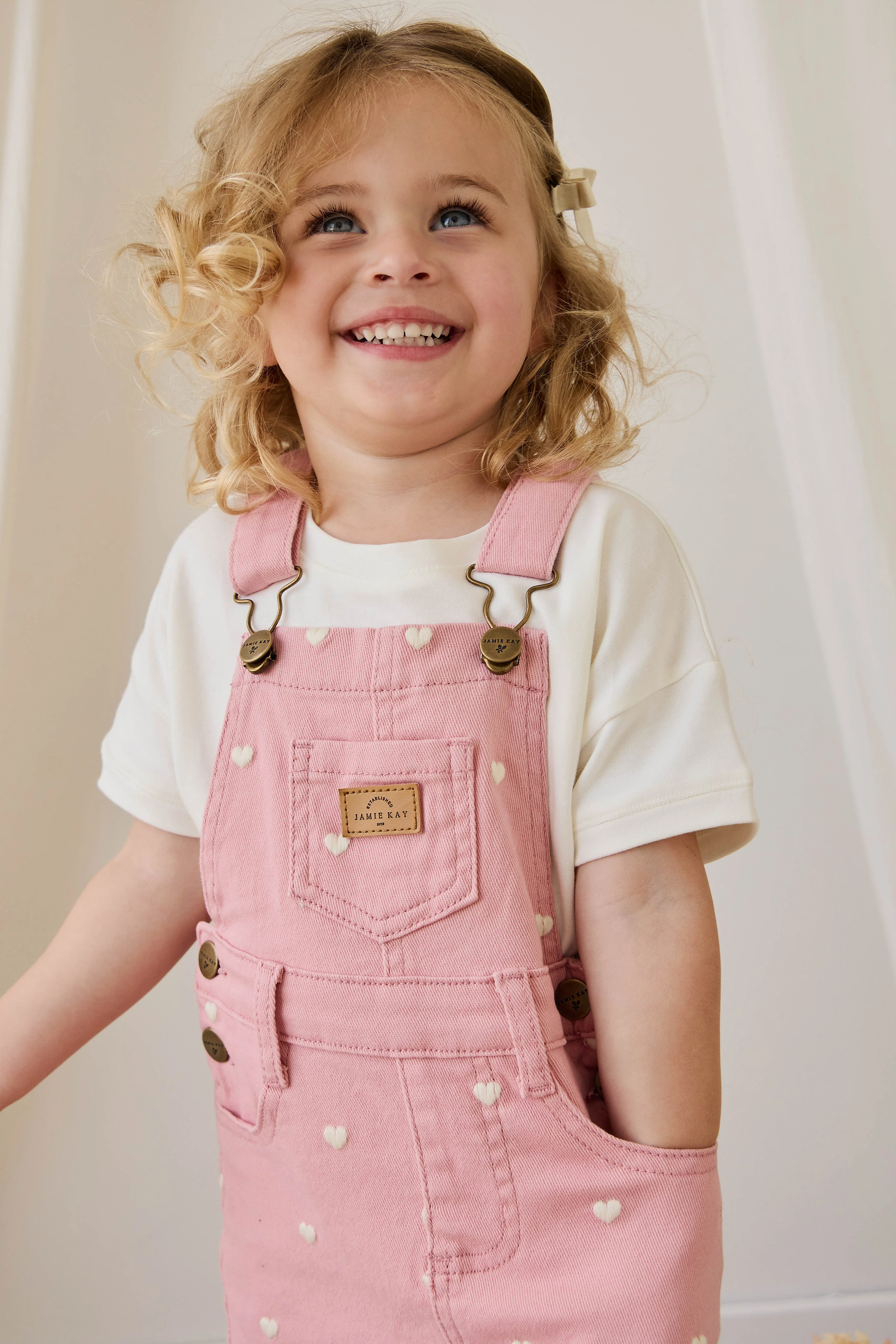 Classic Overall Dress - Petite Heart Rose - Image 5