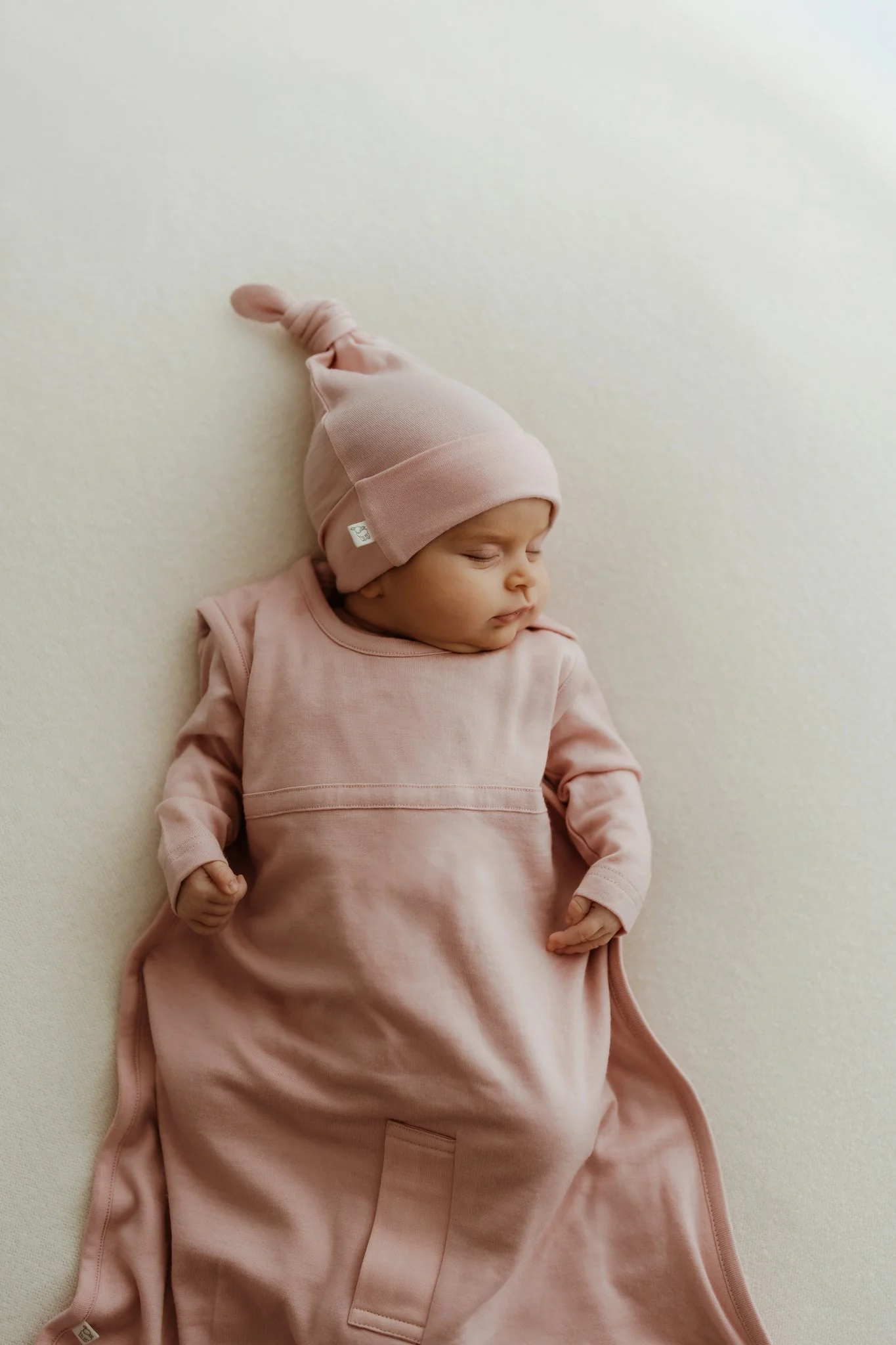 Cocooi Merino Sleeping Bag - Cloud Pink - Image 2
