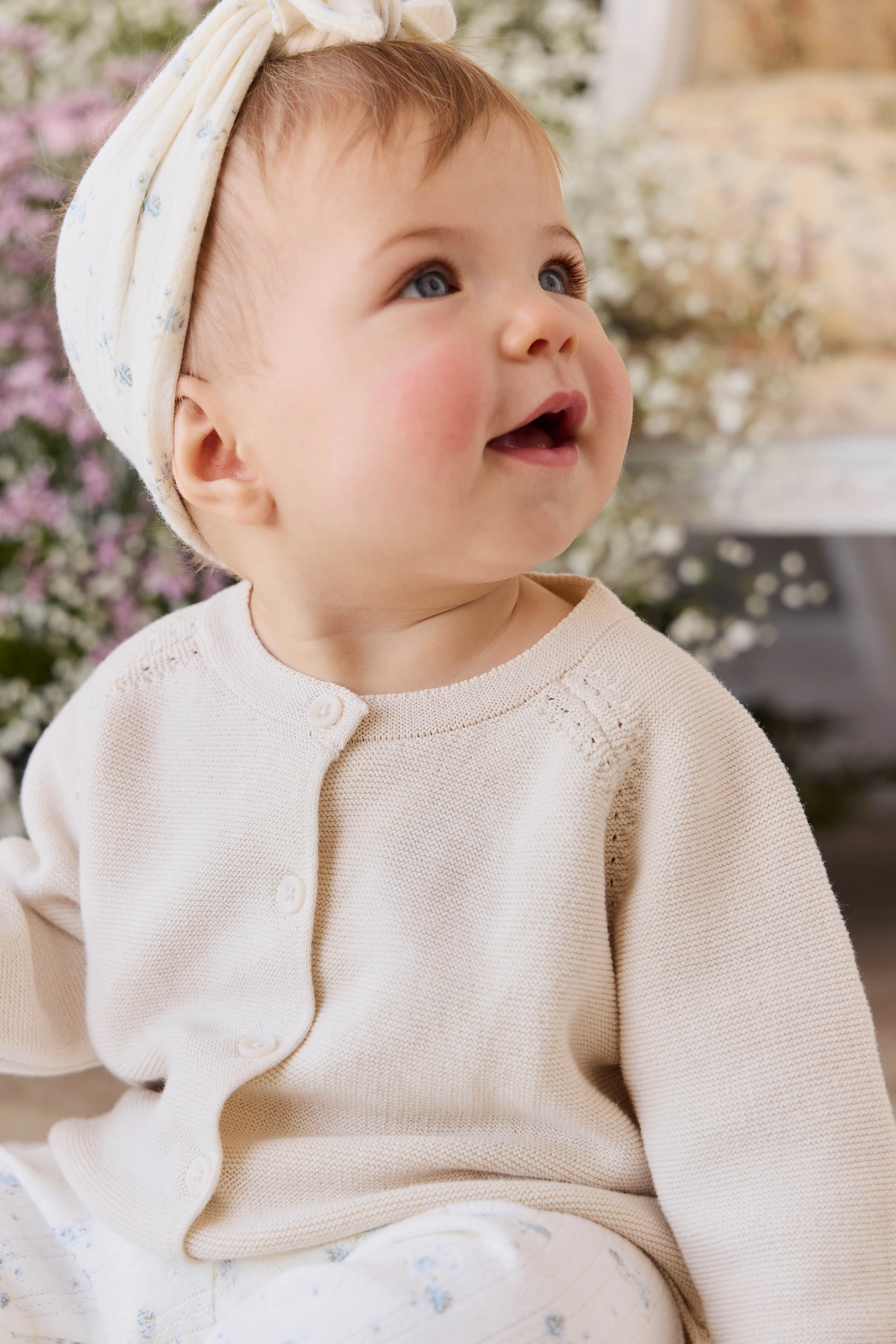 Delaney Knitted Cardigan - Vanilla - Image 4