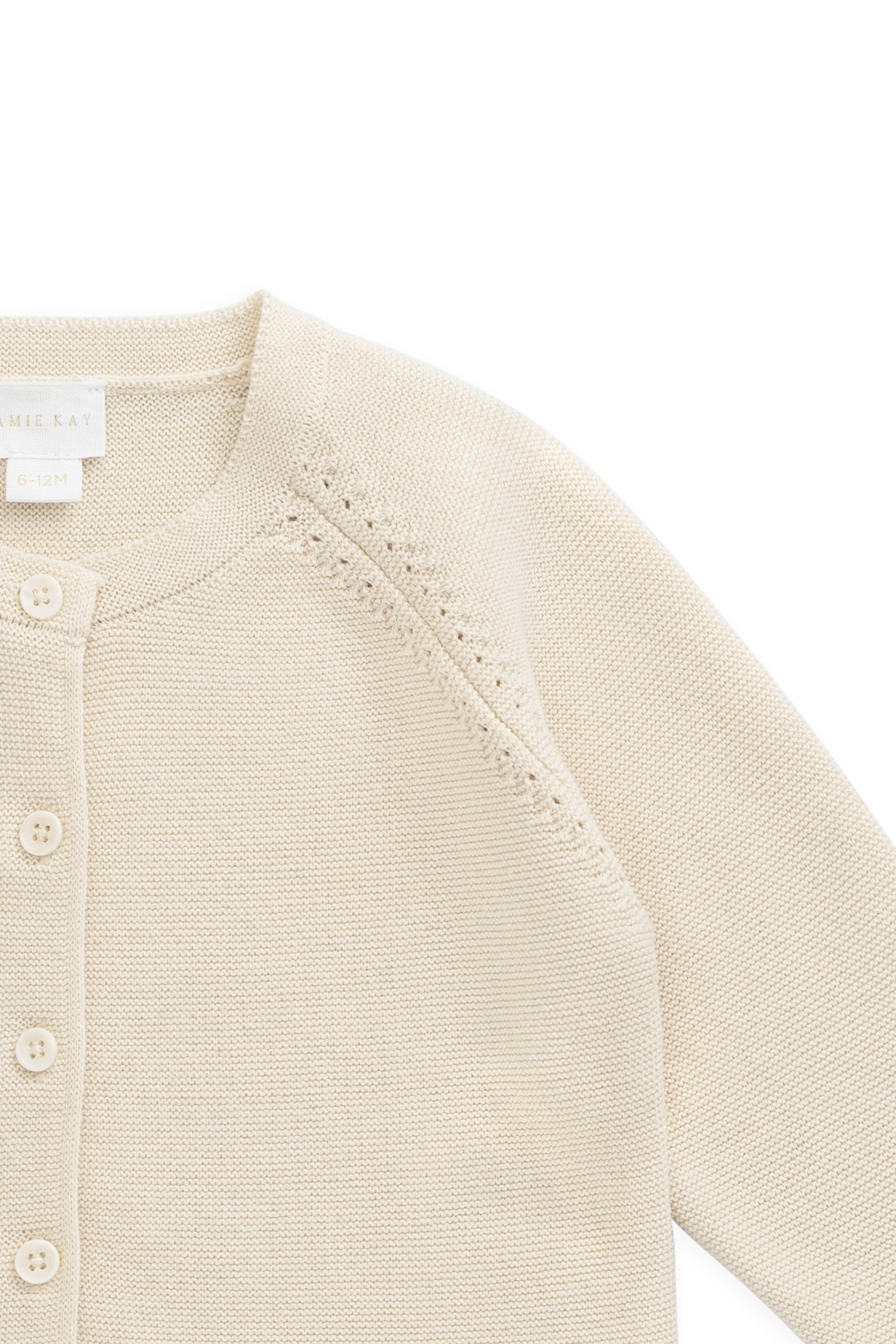 Delaney Knitted Cardigan - Vanilla - Image 7