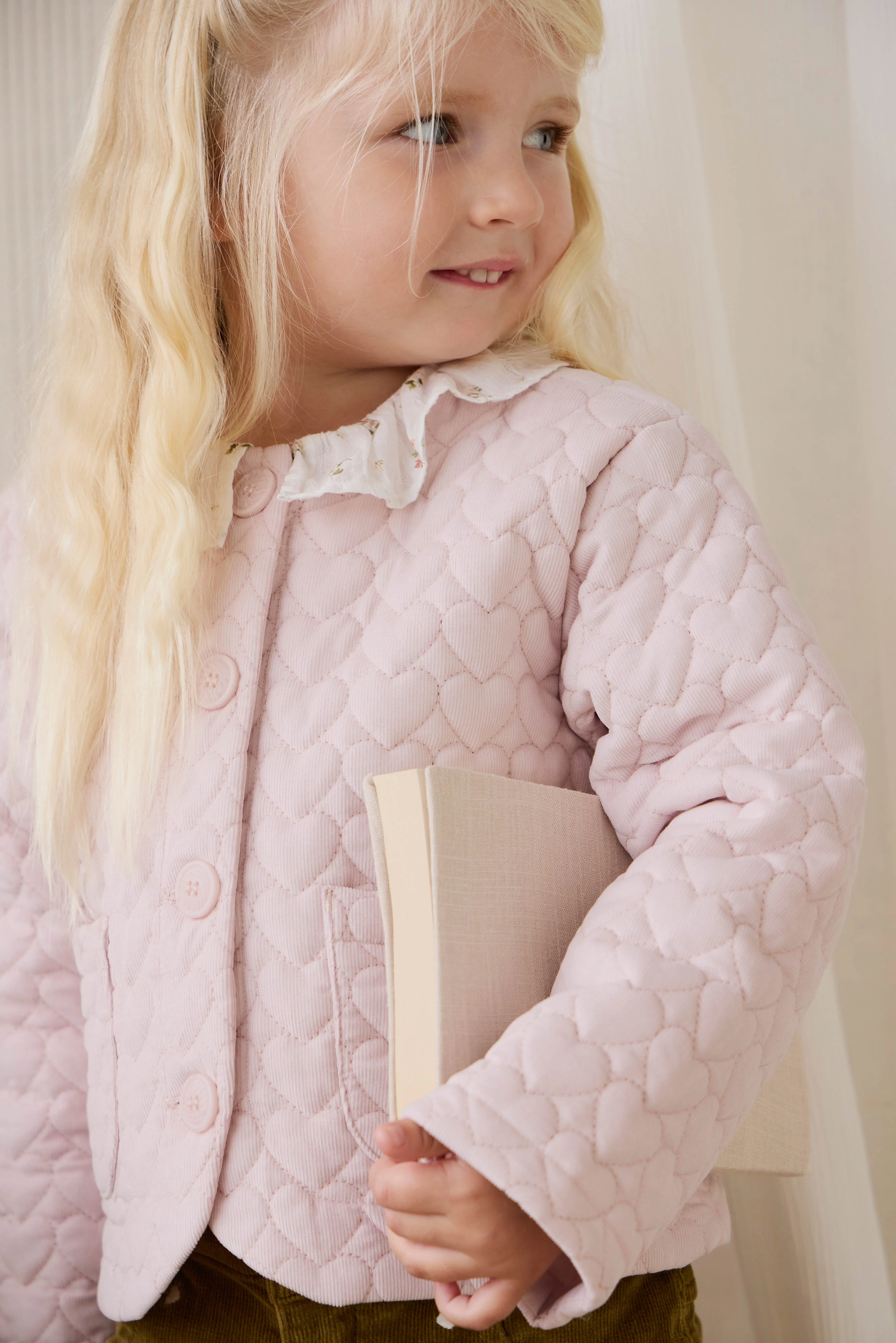 Elara Pincord Jacket - Soft Misty Rose - Image 10