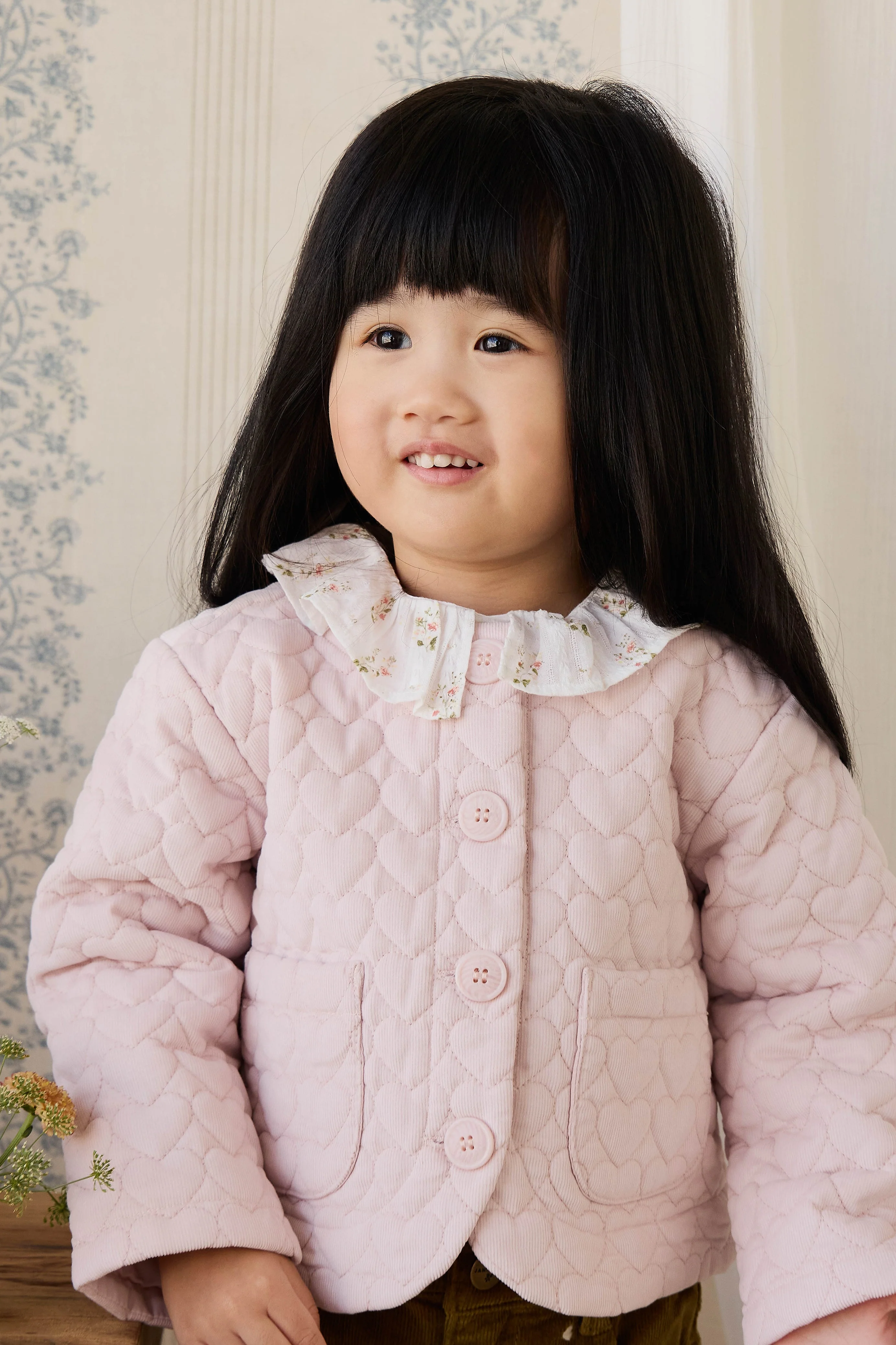 Elara Pincord Jacket - Soft Misty Rose - Image 8