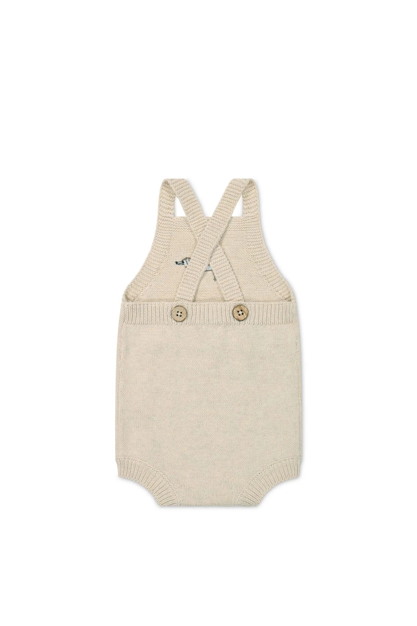 Ethan Playsuit - Oatmeal Marle Cosy Basil - Image 3