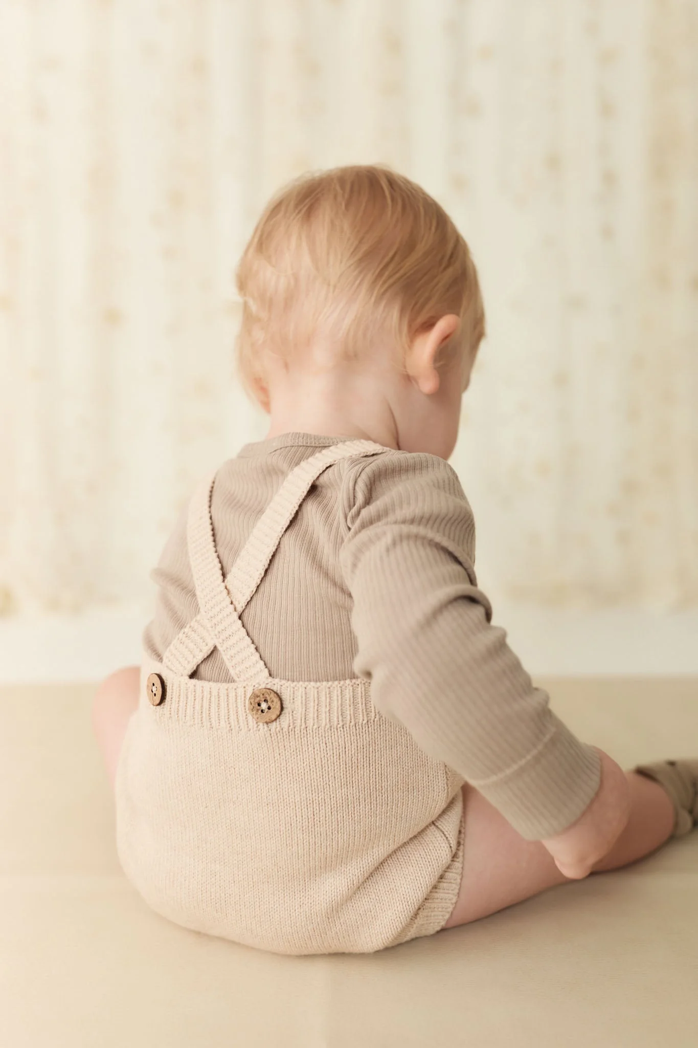 Ethan Playsuit - Oatmeal Marle Cosy Basil - Image 7