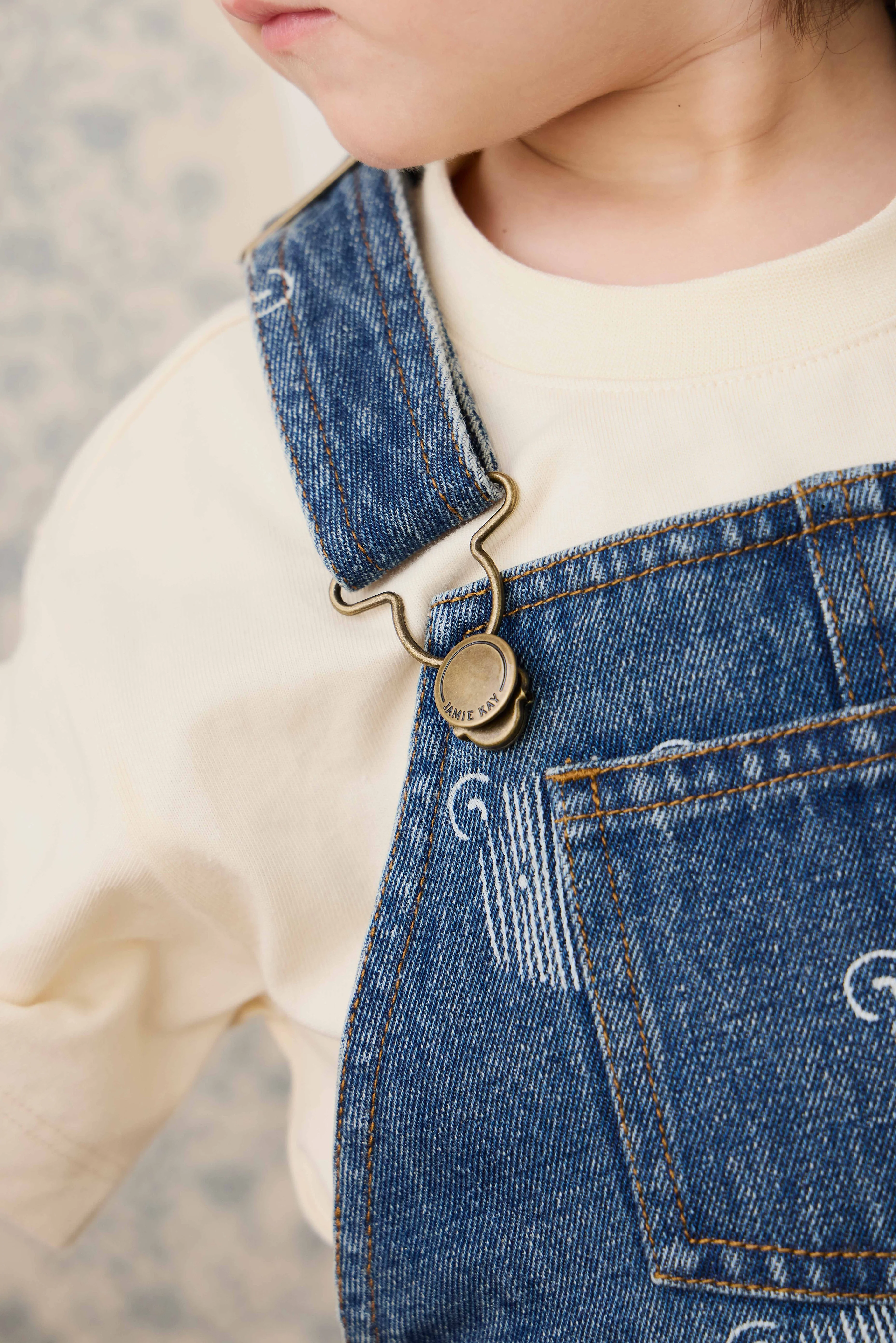 Fenix Short Overall - Teddy Face Denim - Image 10