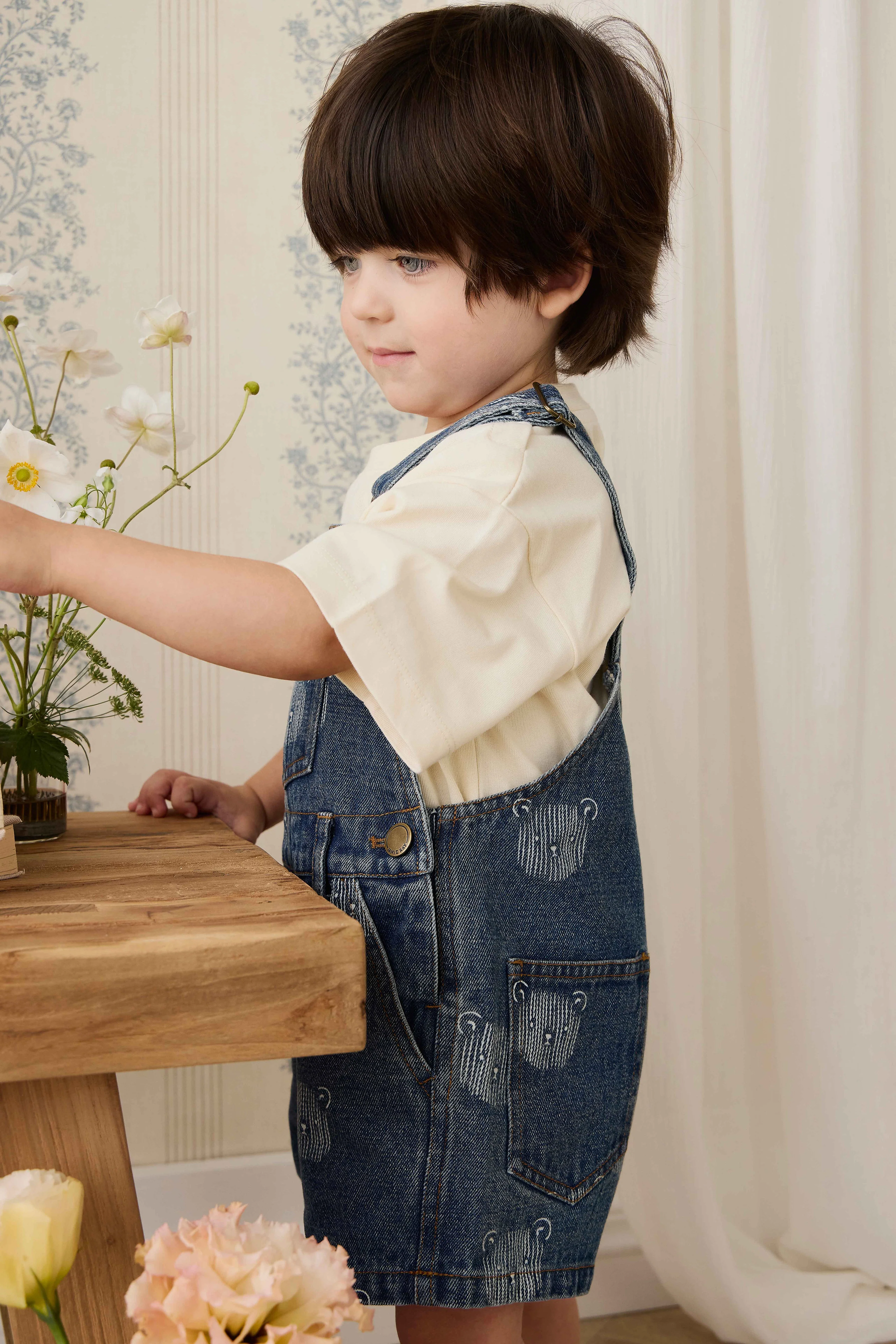 Fenix Short Overall - Teddy Face Denim - Image 11