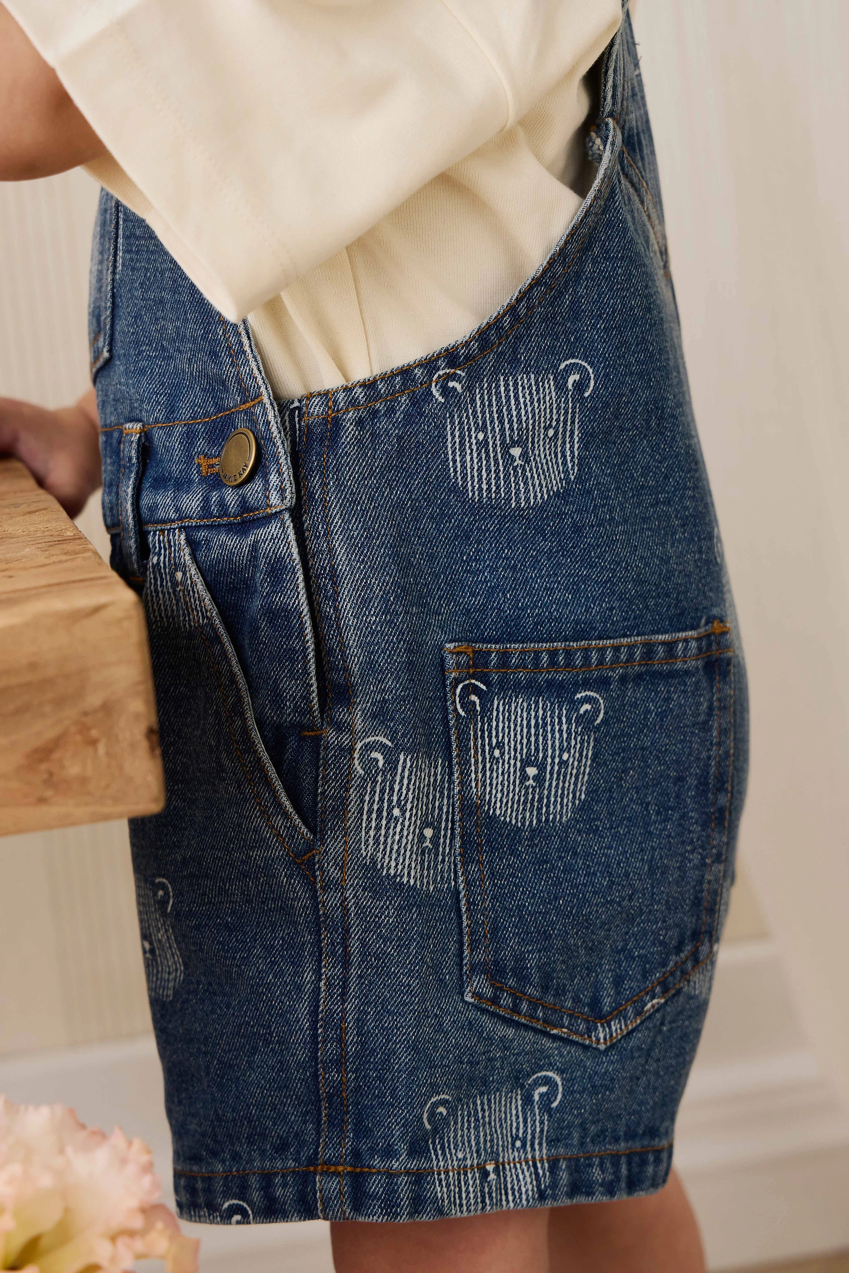 Fenix Short Overall - Teddy Face Denim - Image 12