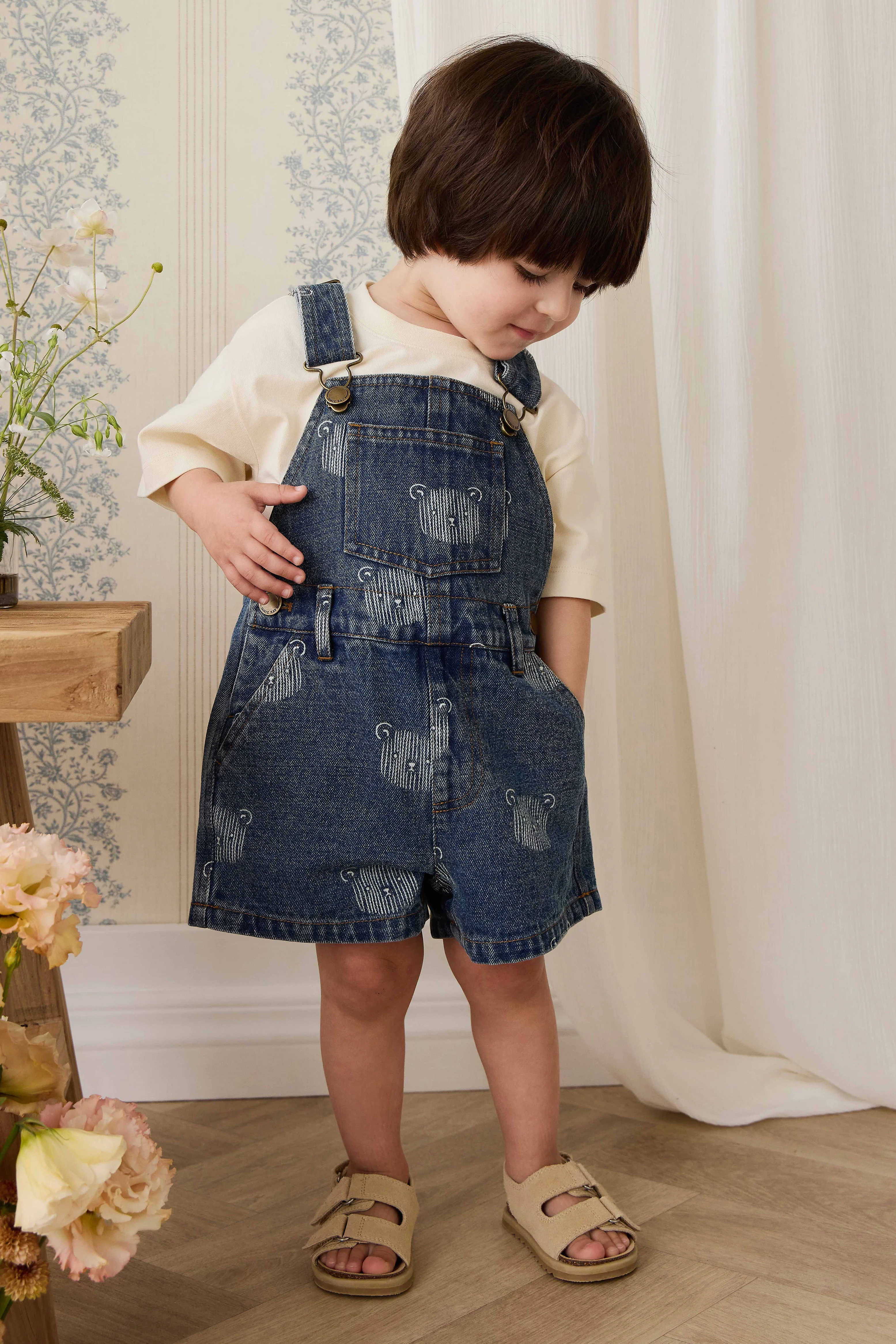 Fenix Short Overall - Teddy Face Denim - Image 3