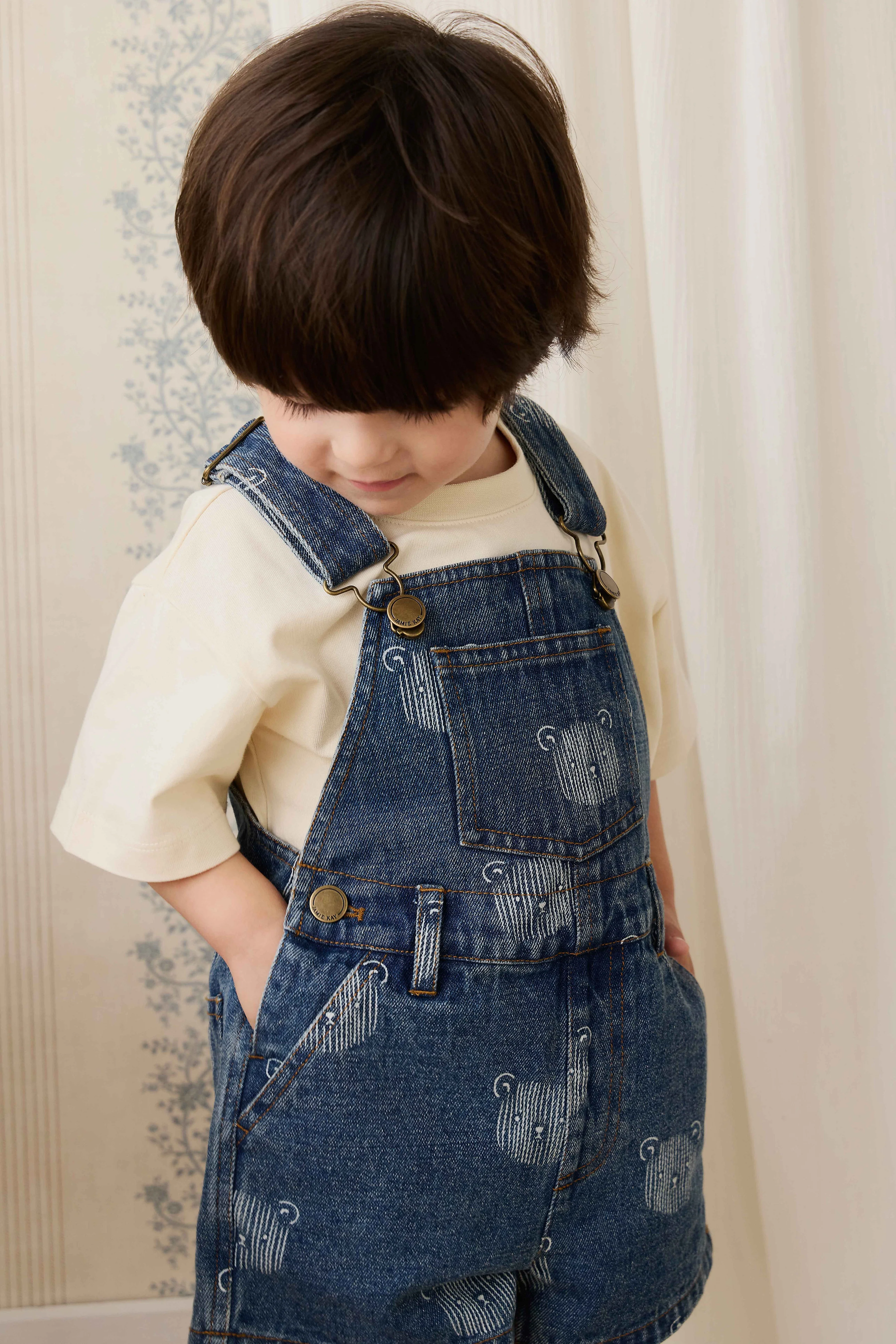Fenix Short Overall - Teddy Face Denim - Image 4