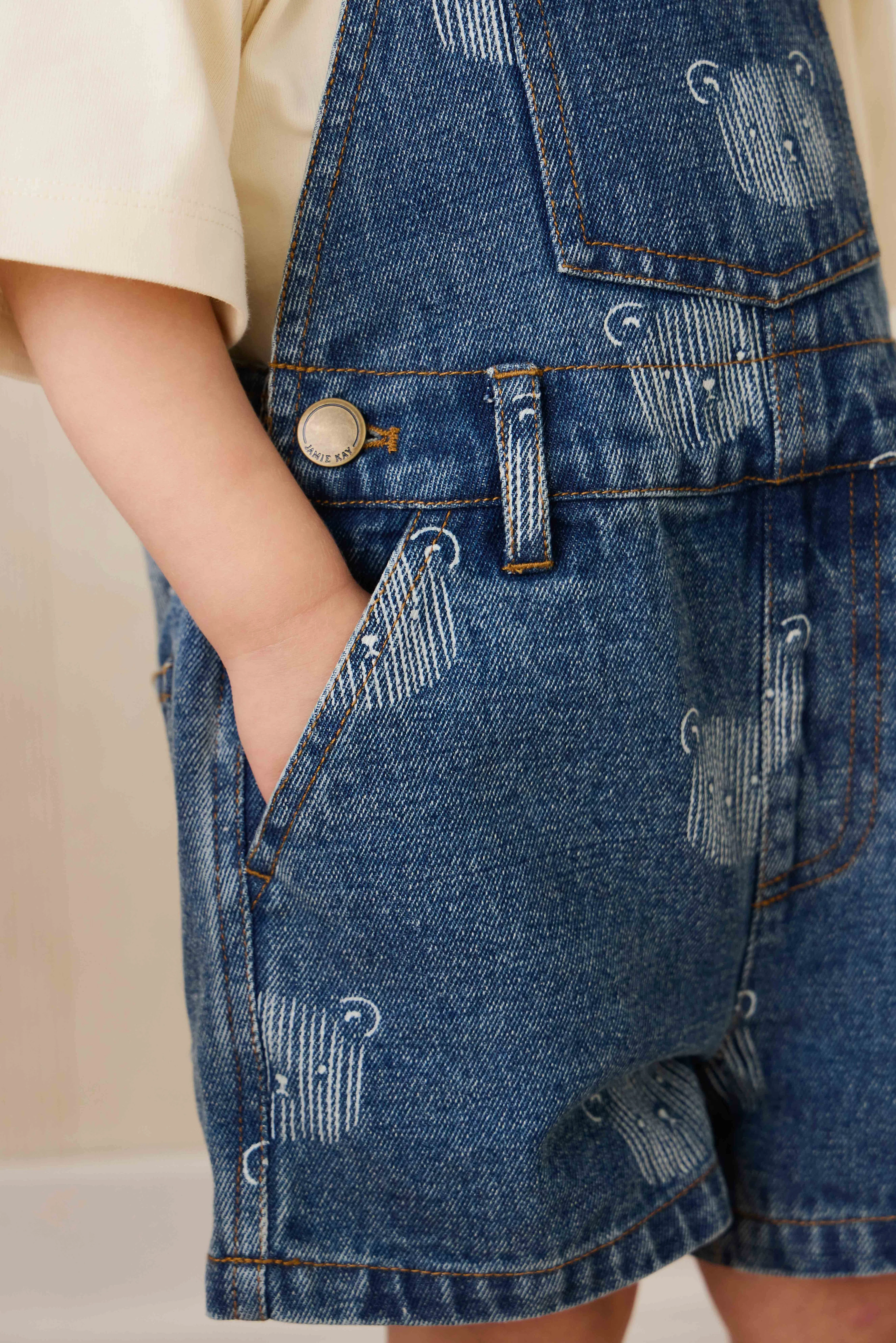Fenix Short Overall - Teddy Face Denim - Image 8