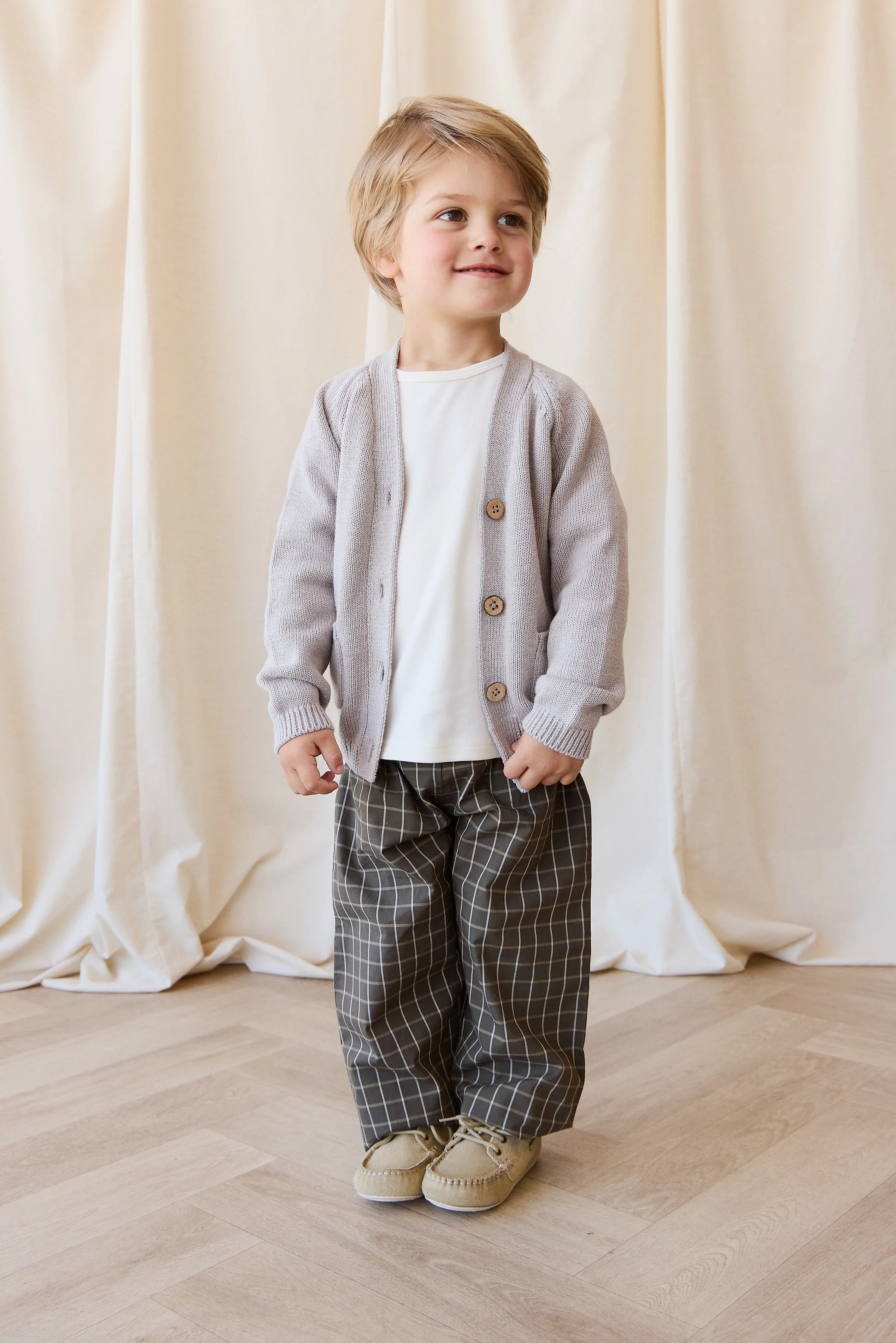 Franco Cardigan - Moleskin Marle