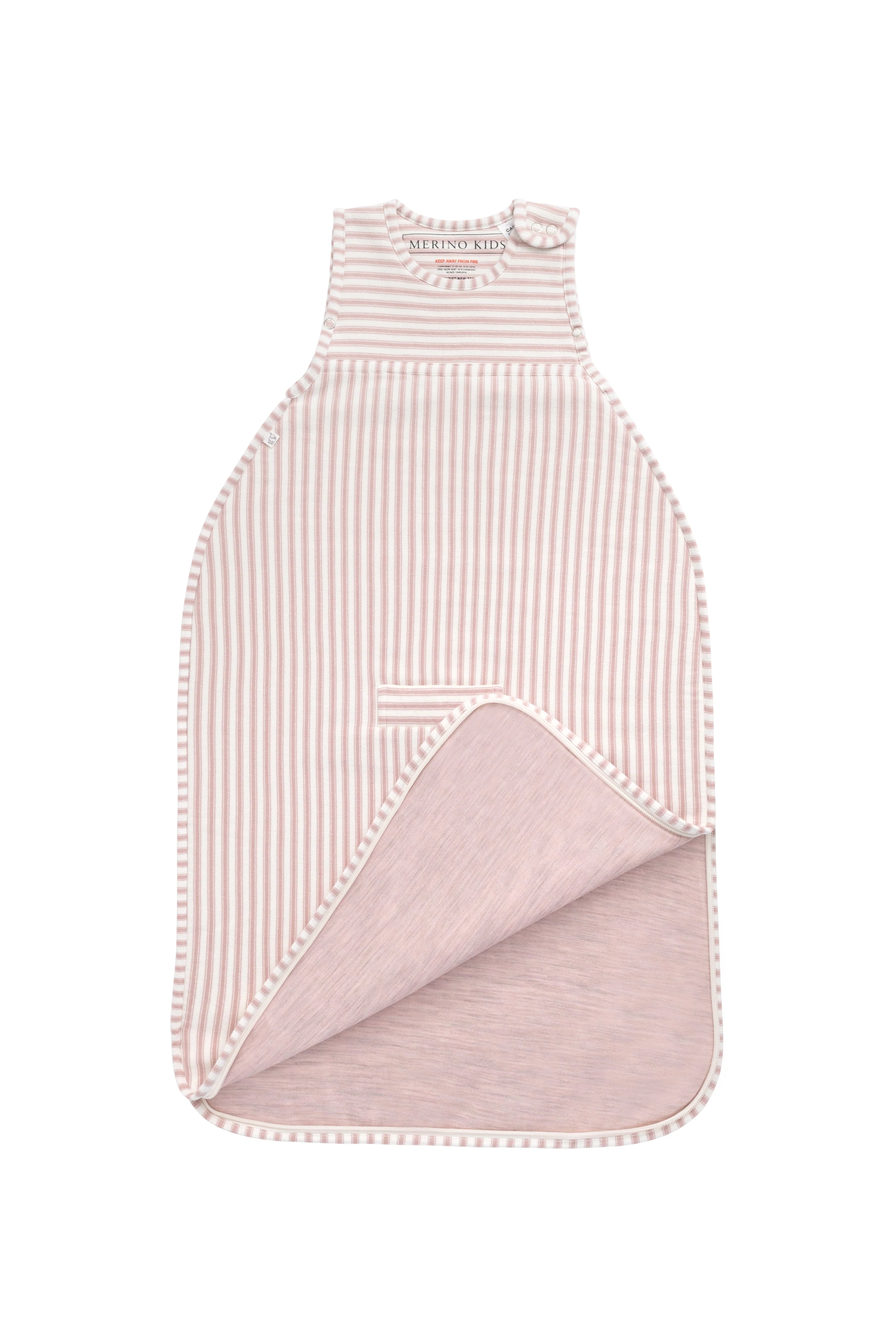 Merino Kids Go Go Bag - Duvet - Variegated Stripe Mauve - Image 7