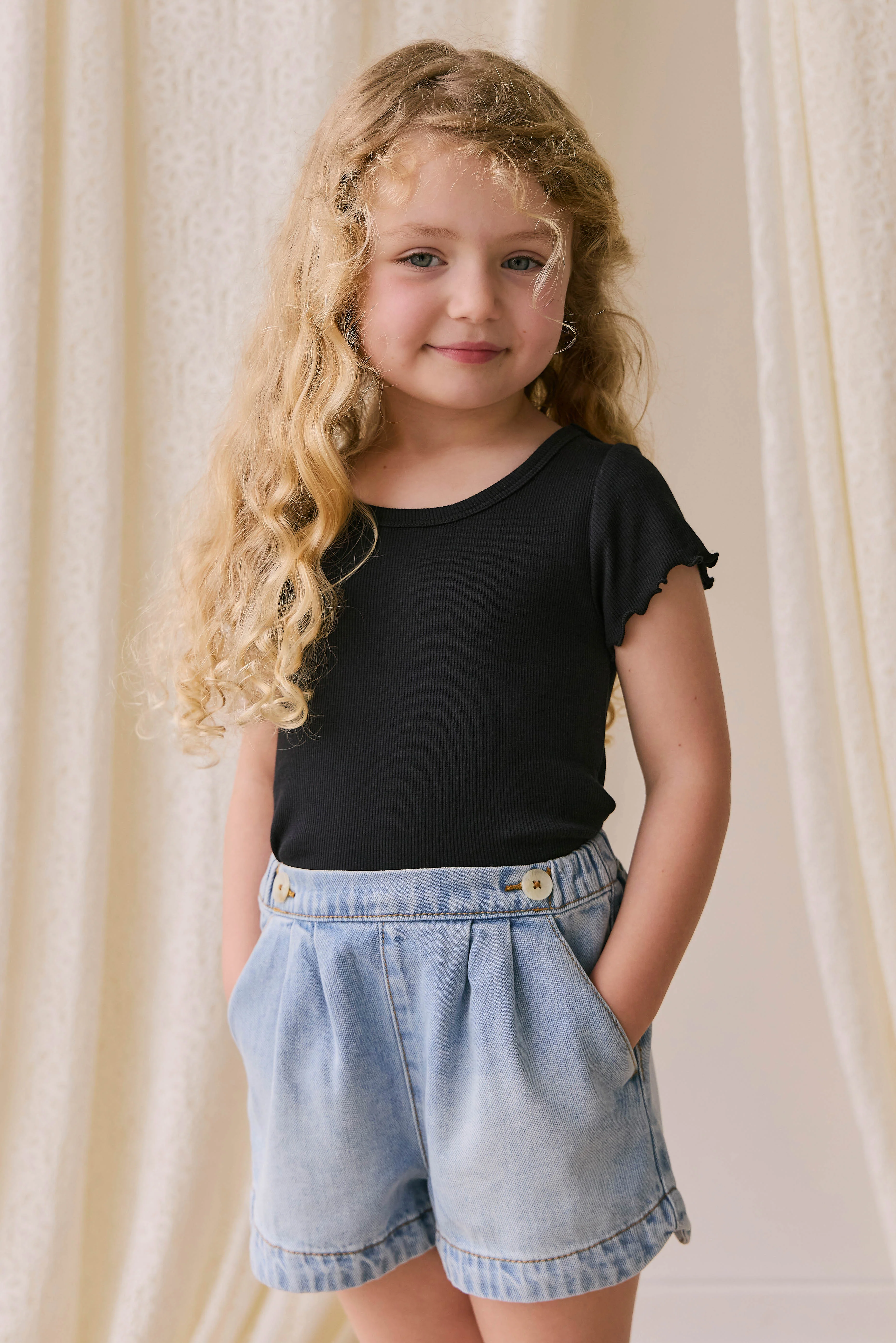 Jardine Short - Antique Denim