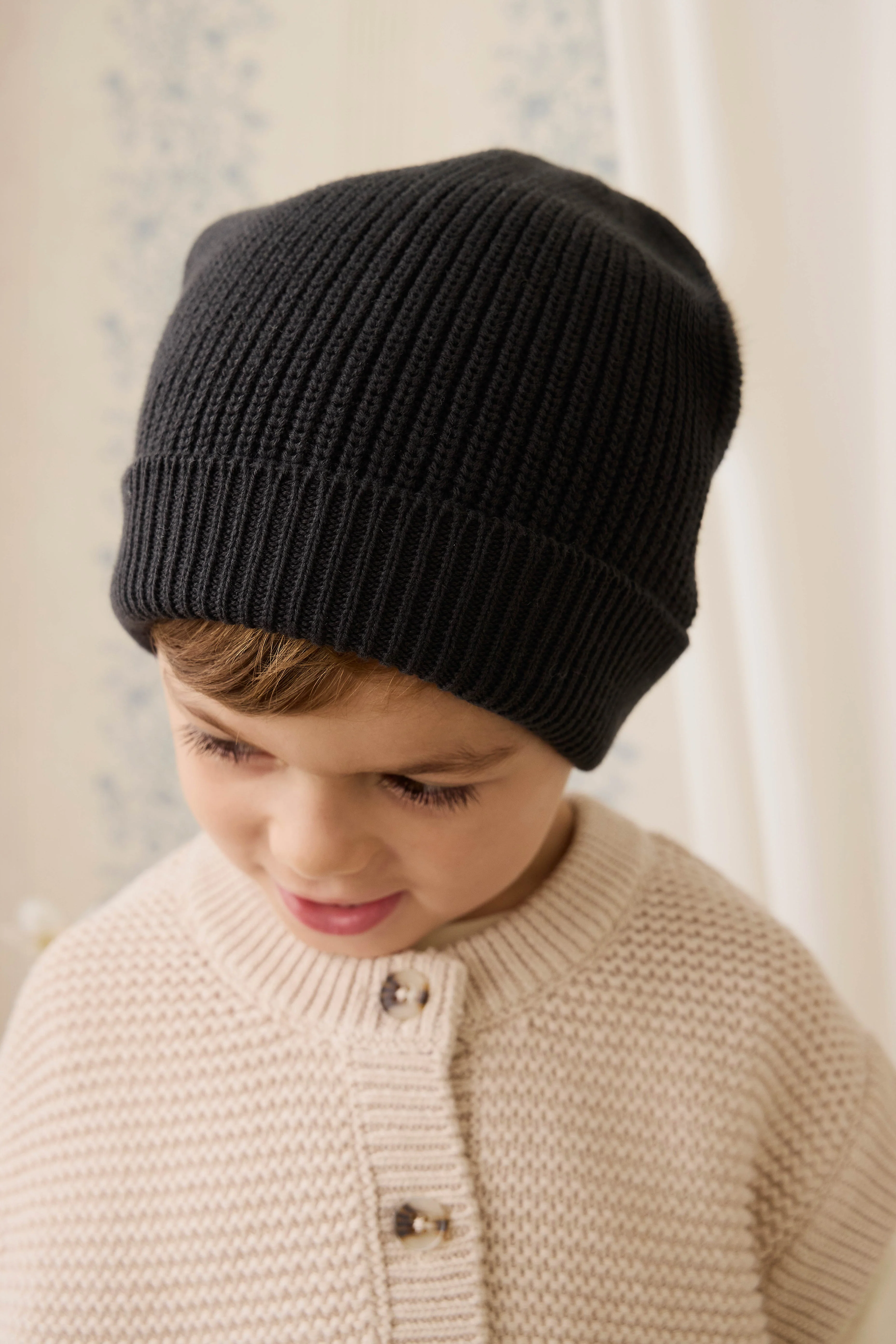 Johan Knit Beanie - Moonless - Image 2