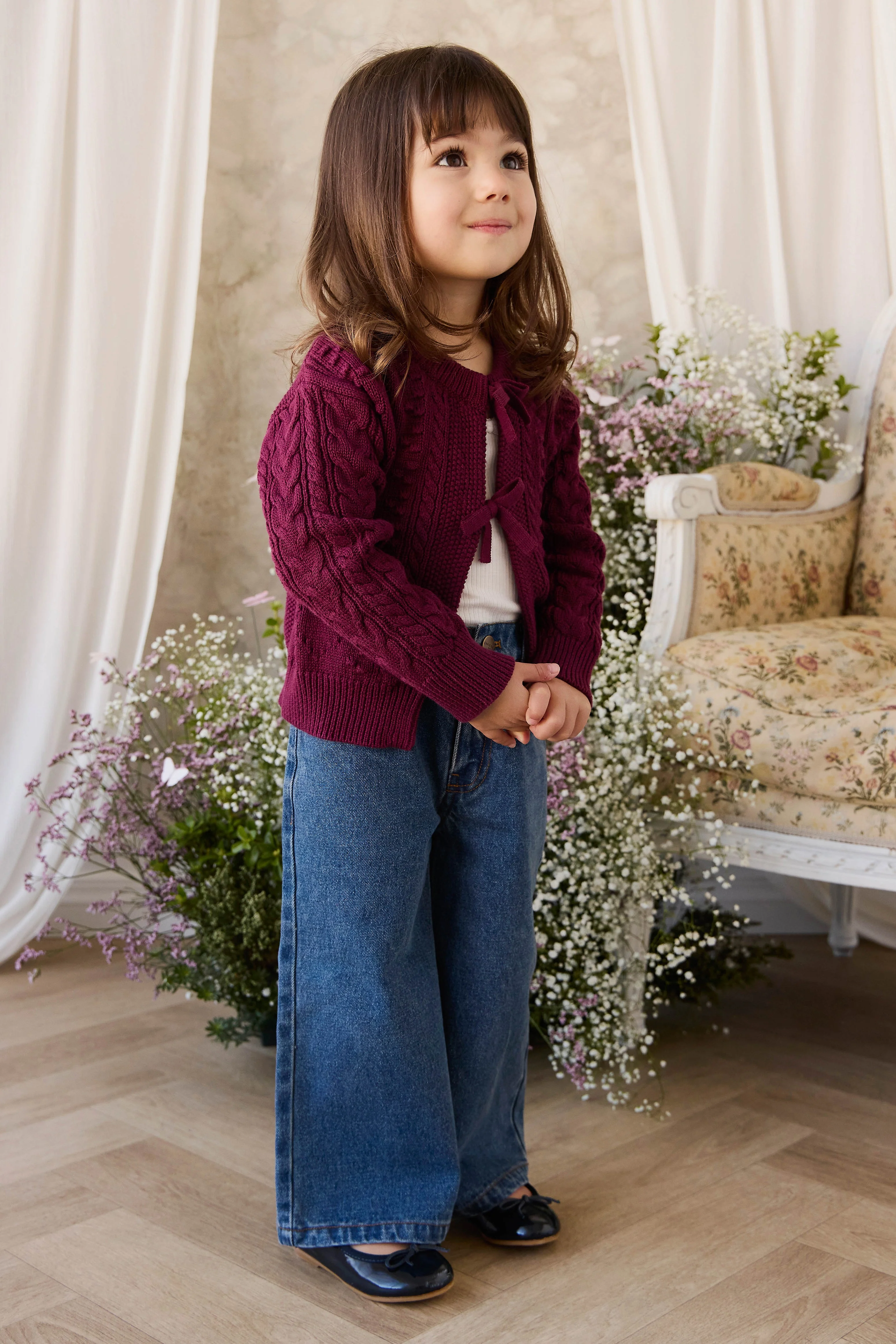Josephine Knitted Cardigan - Mulberry Wood - Image 5