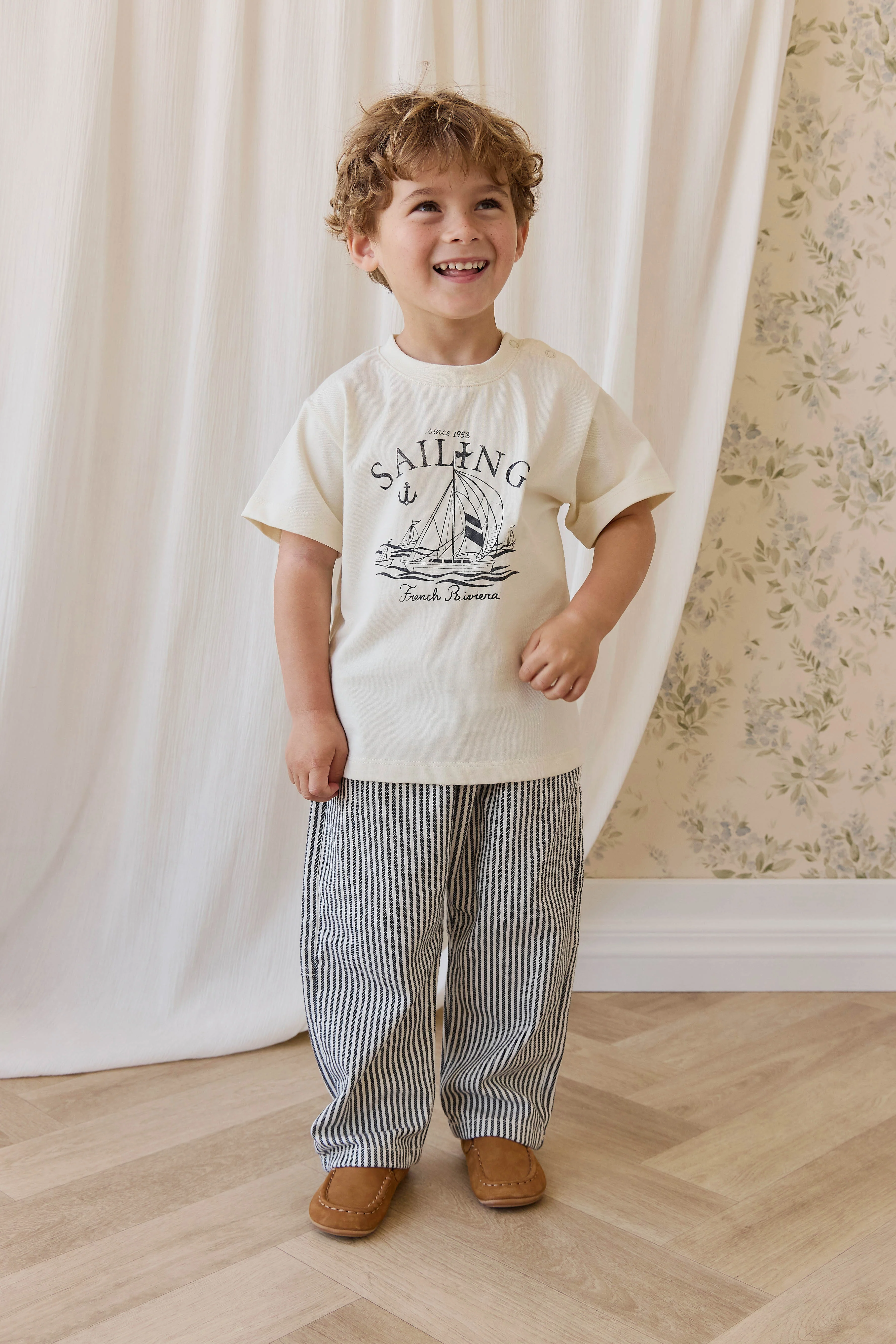 Kingsley Pant-Sailor Stripe Eclipse / Cloud