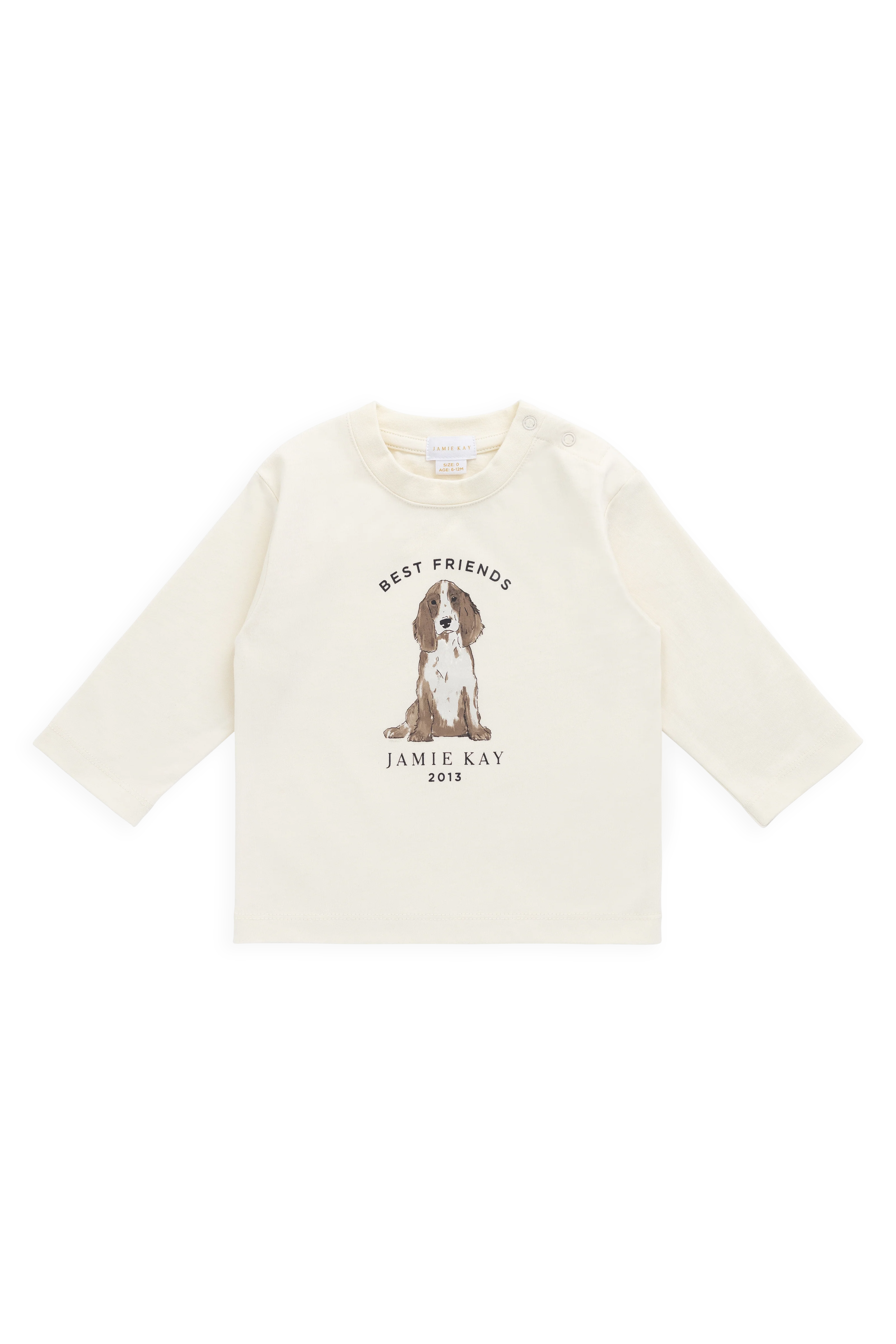 Marshall Long Sleeve Top - Parchment Best Friends - Image 2