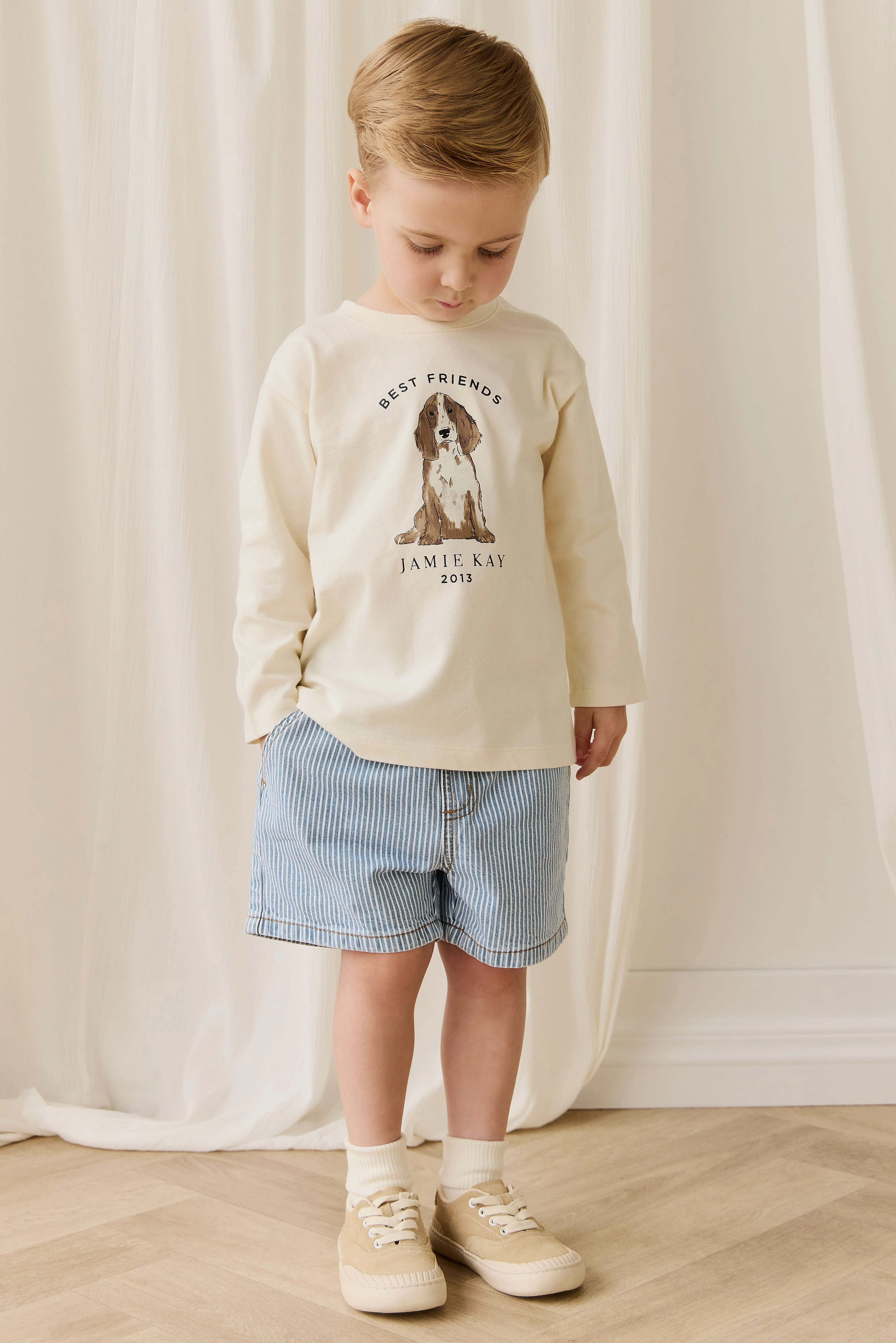 Marshall Long Sleeve Top - Parchment Best Friends - Image 6