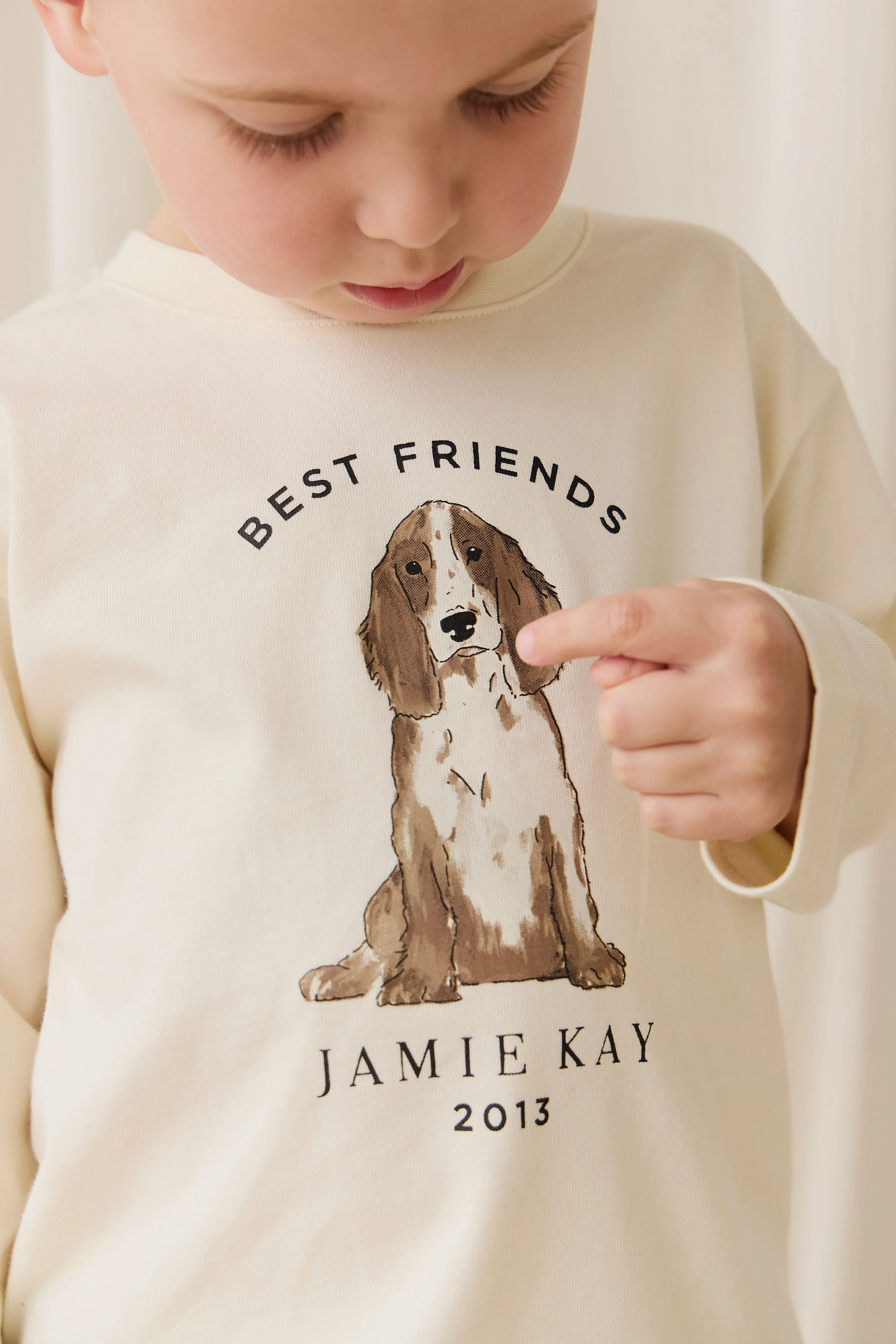 Marshall Long Sleeve Top - Parchment Best Friends - Image 8