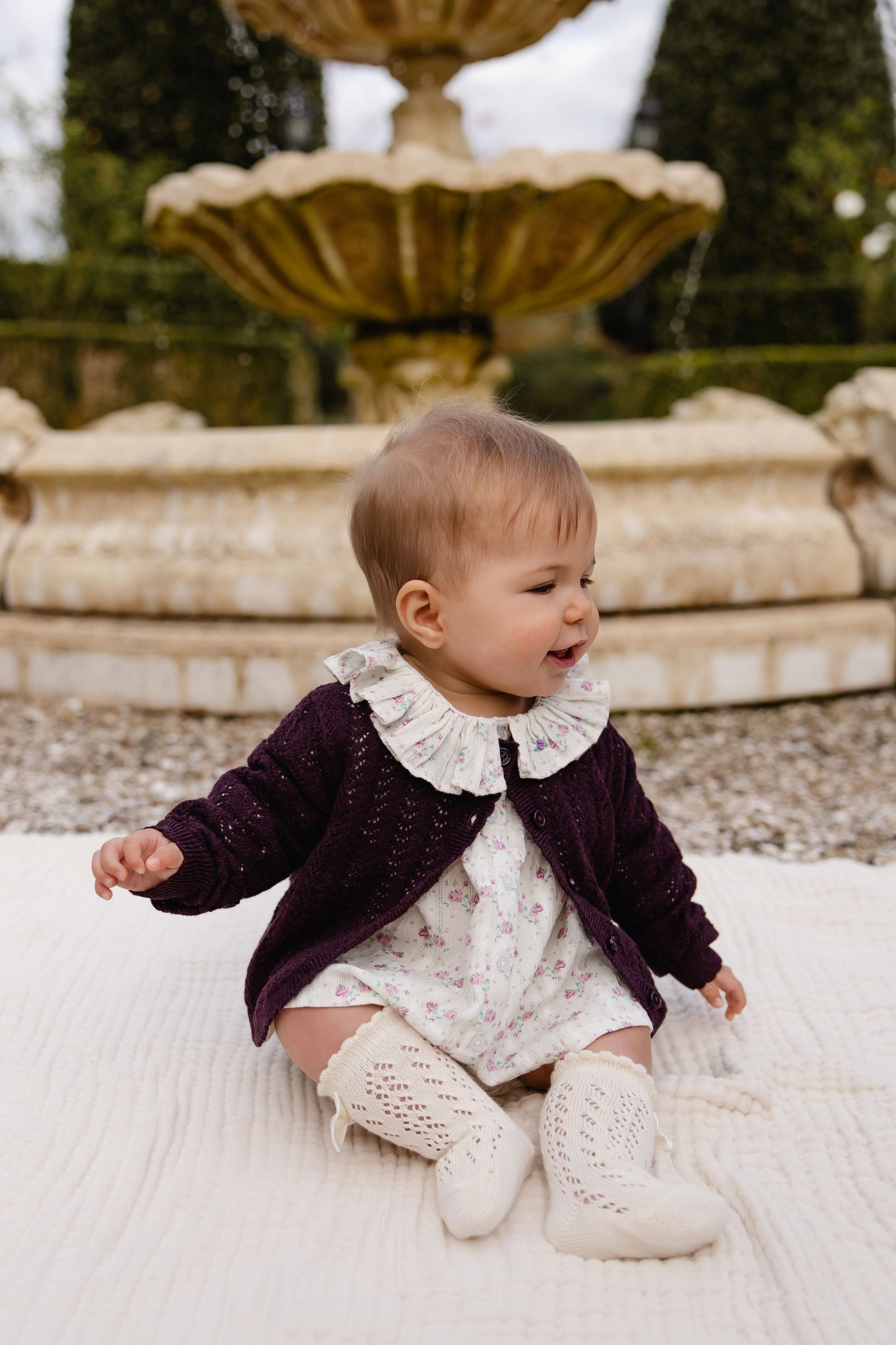 Maxine Knitted Cardigan - Blackcurrant - Image 6