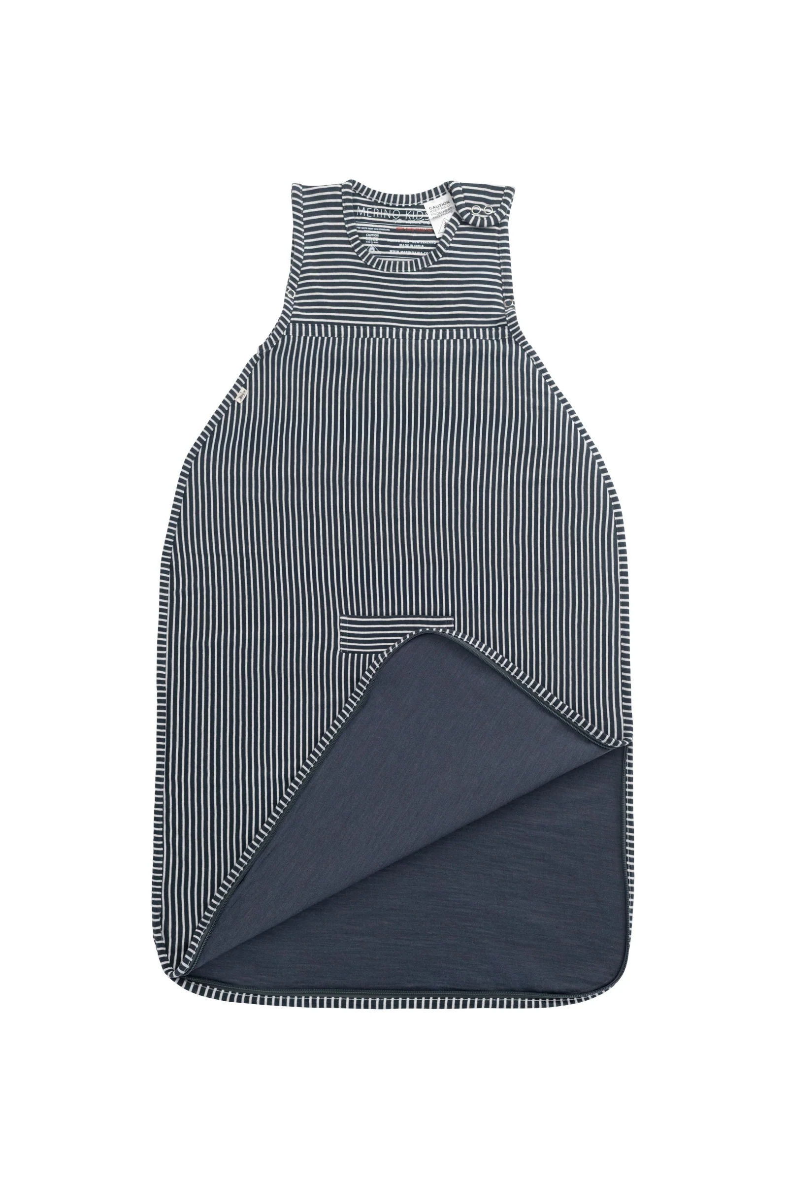 Merino Kids Go Go Bag - All Seasons - Dark Slate Stripe - Image 3