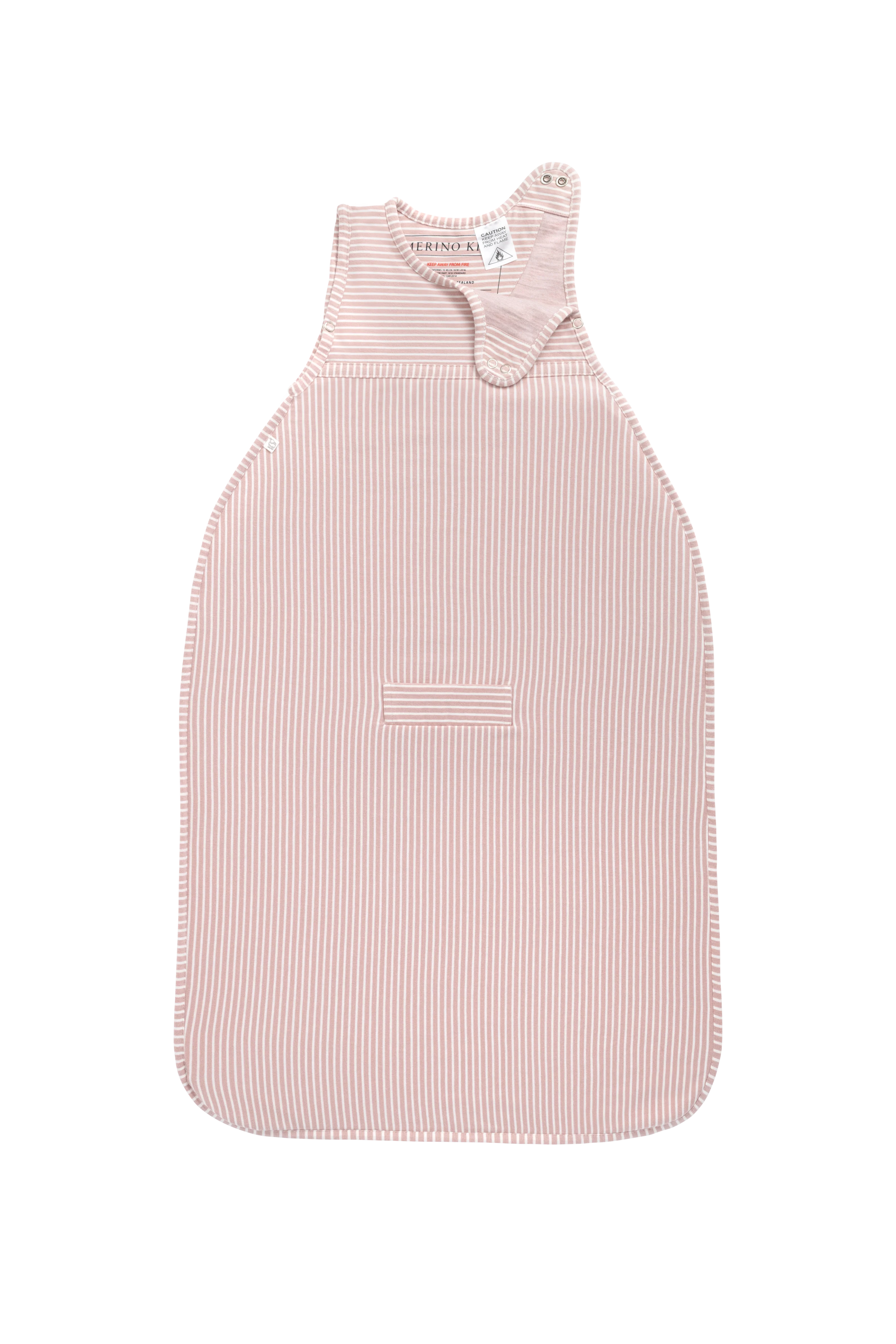 Merino Kids Go Go Bag - All Seasons - Misty Rose Stripe - Image 6