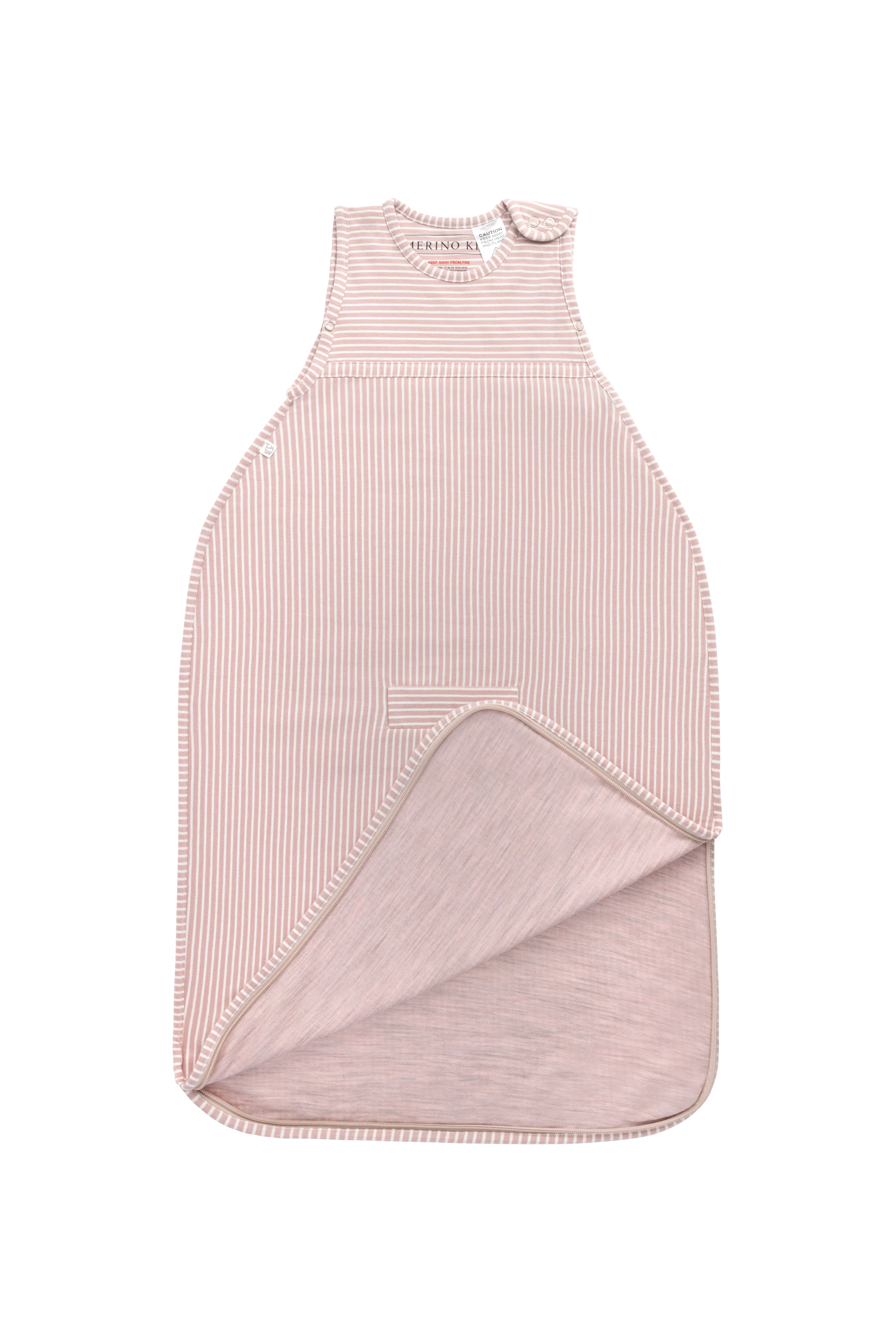 Merino Kids Go Go Bag - All Seasons - Misty Rose Stripe - Image 7