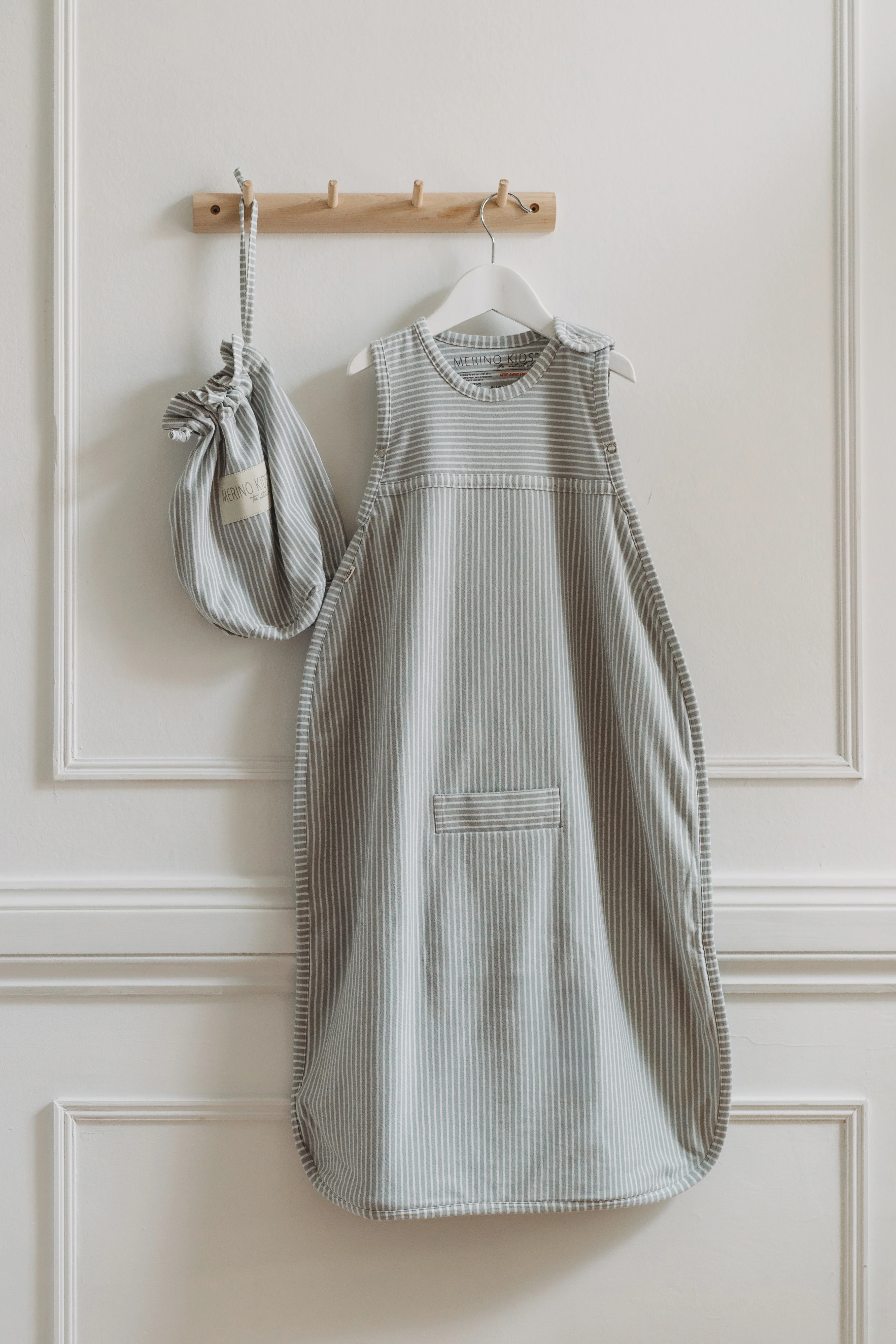Merino Kids Go Go Bag - All Seasons - Turtle Dove Stripe - Image 6