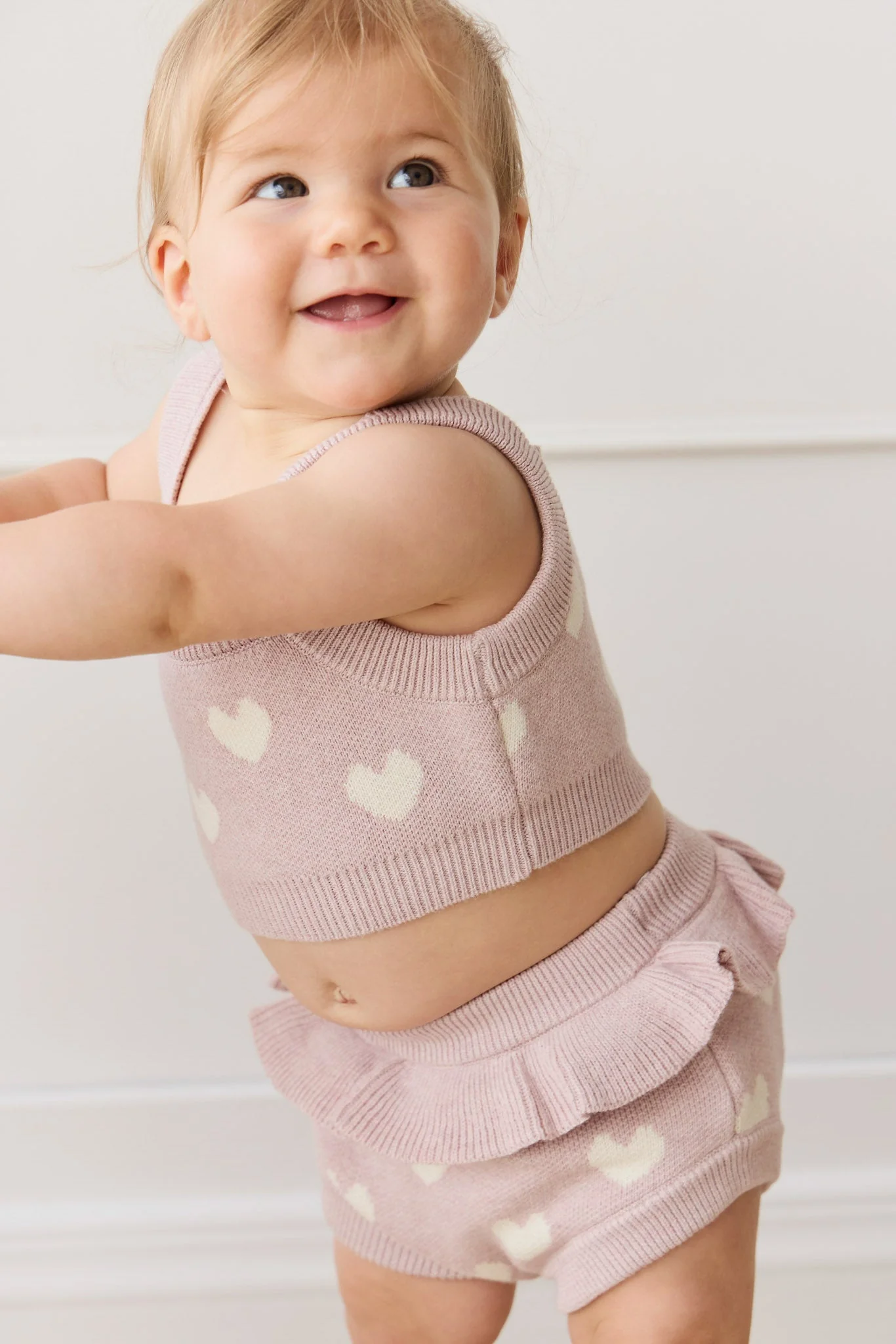 Molly Top - Heart Jacquard Ballerina Marle - Image 4
