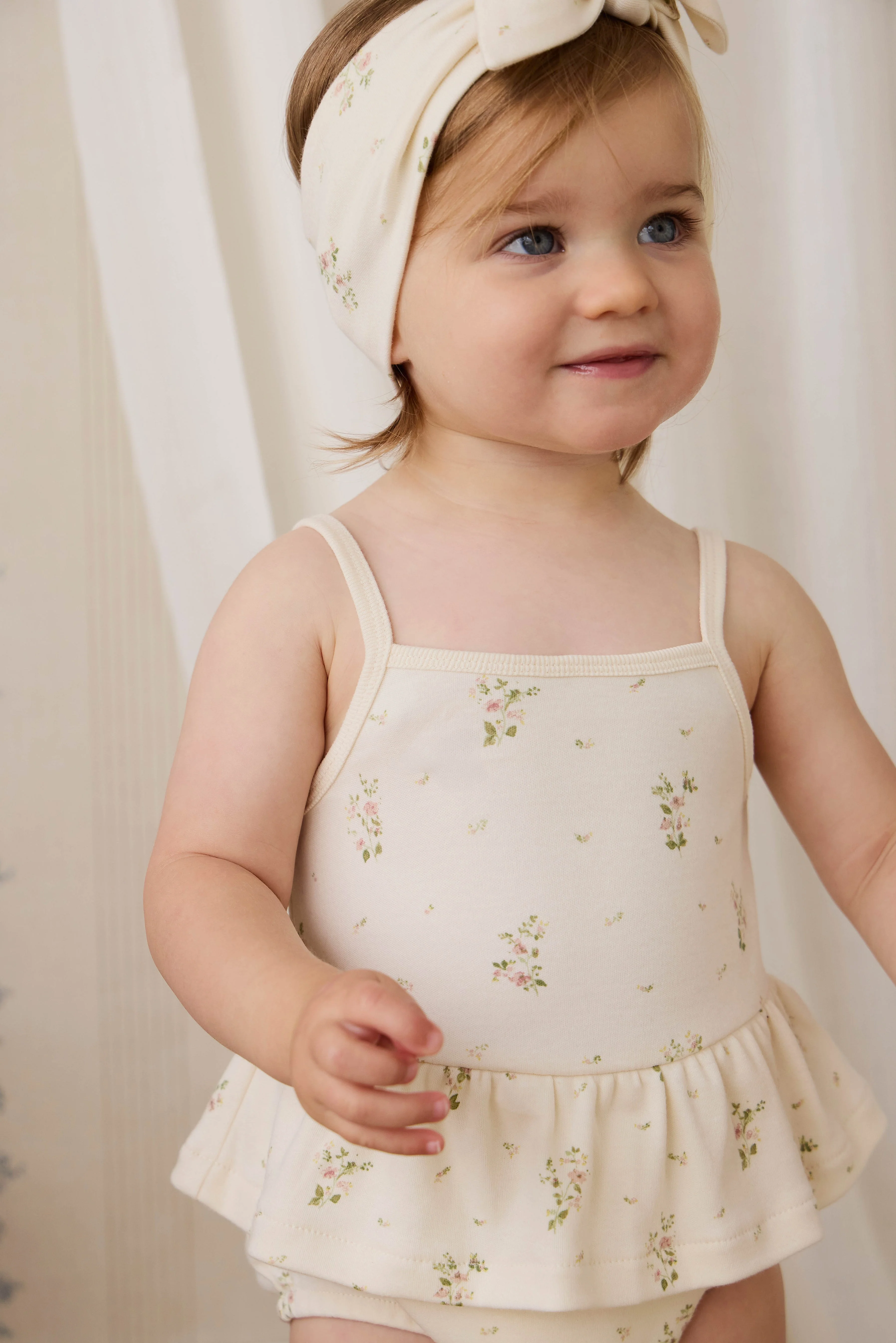 Organic Cotton Astra Playsuit - Josepha Egret Small