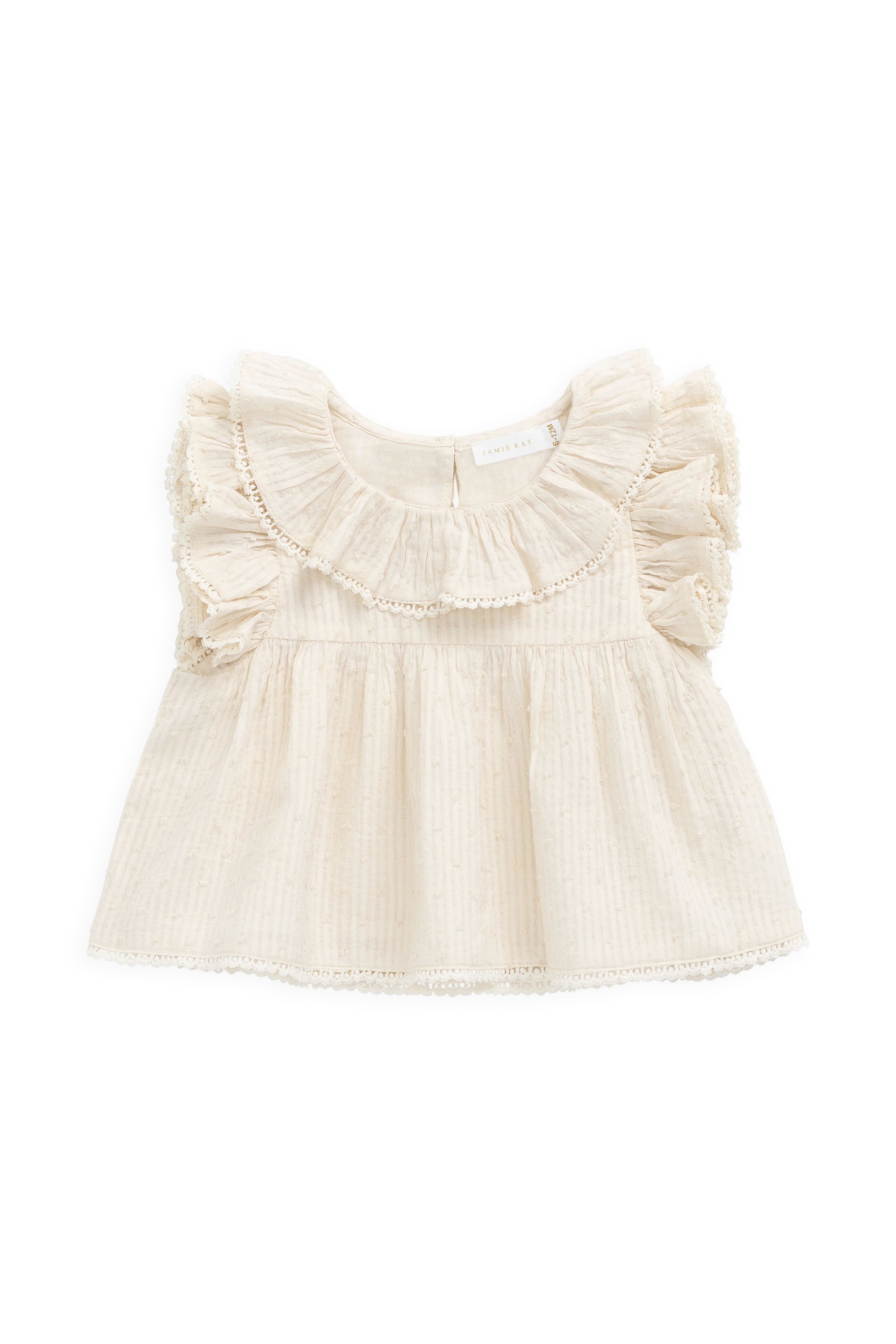 Organic Cotton Banks Blouse-Parchment - Image 2