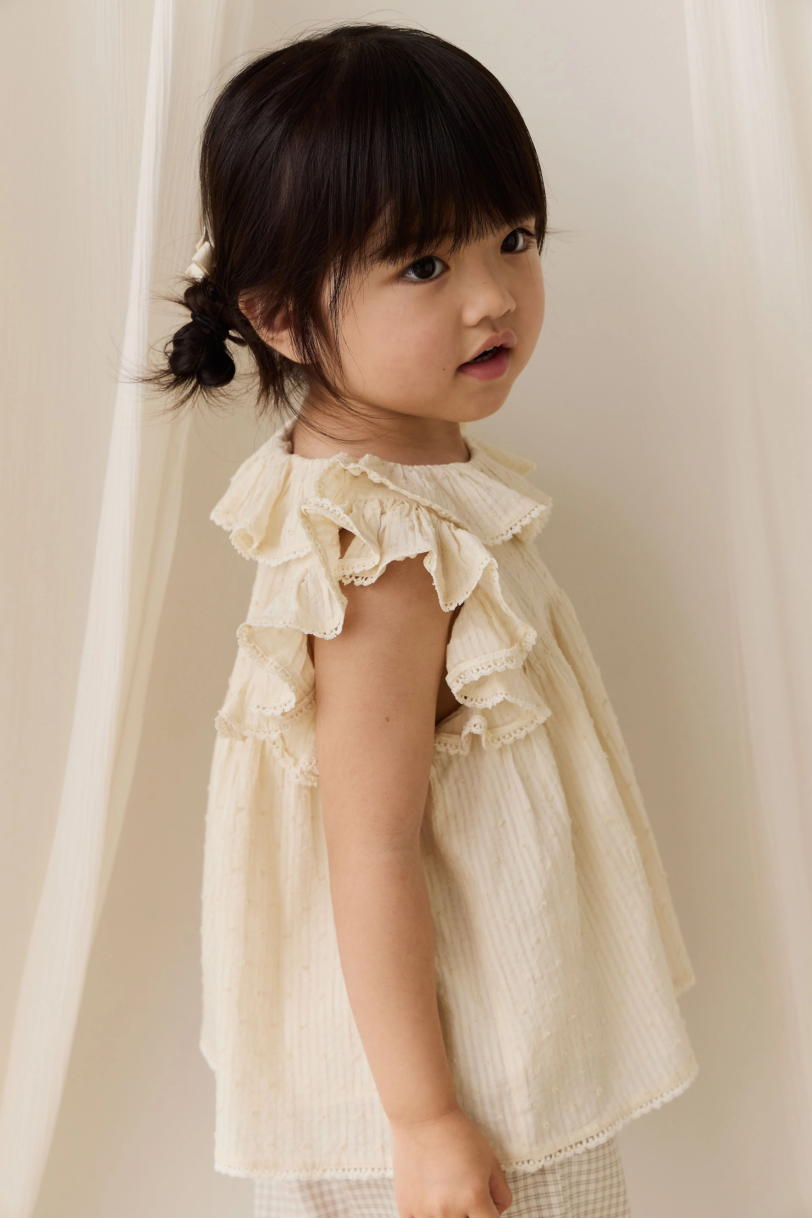 Organic Cotton Banks Blouse-Parchment - Image 3