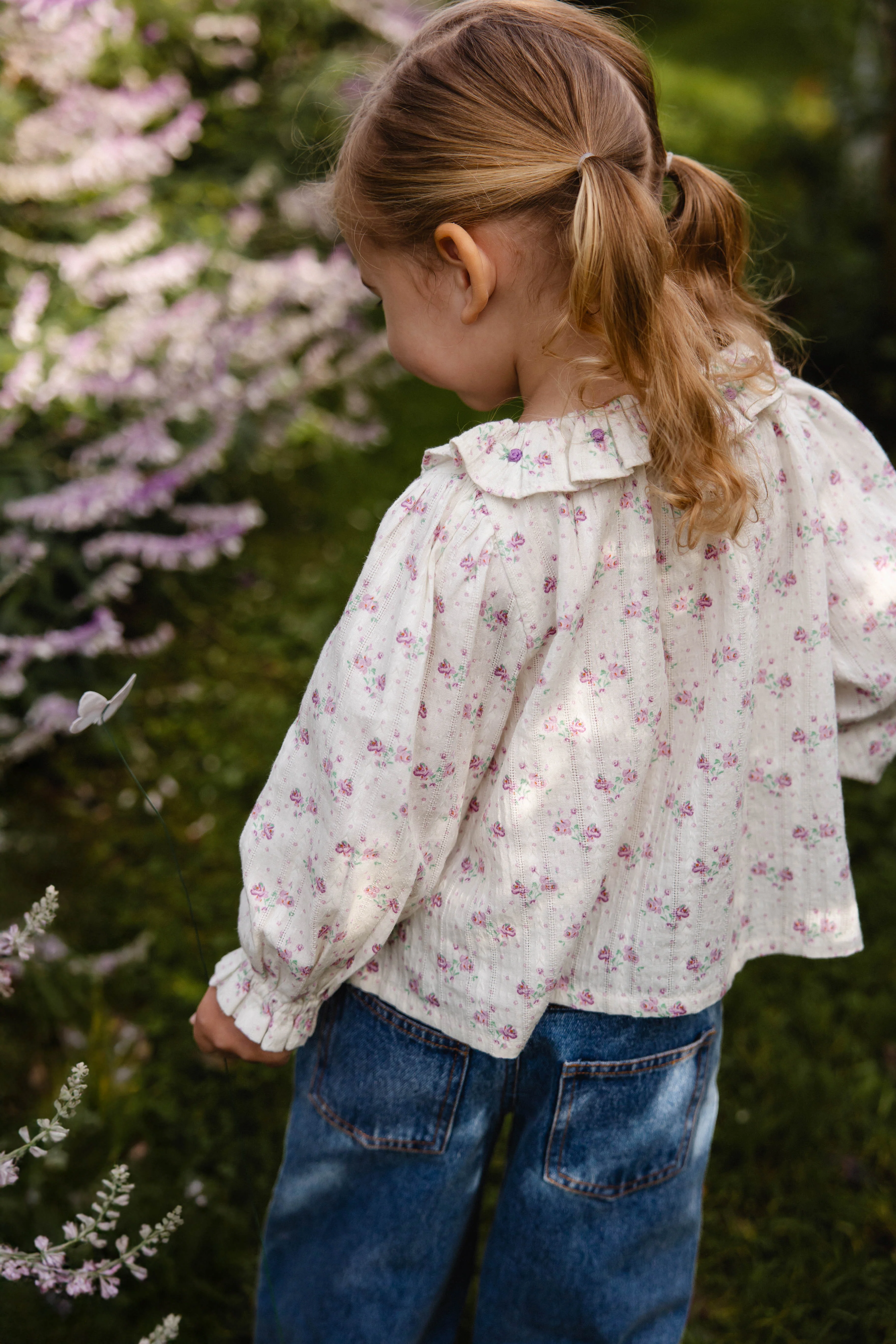 Organic Cotton Beatrice Top - Molly Lilac - Image 12
