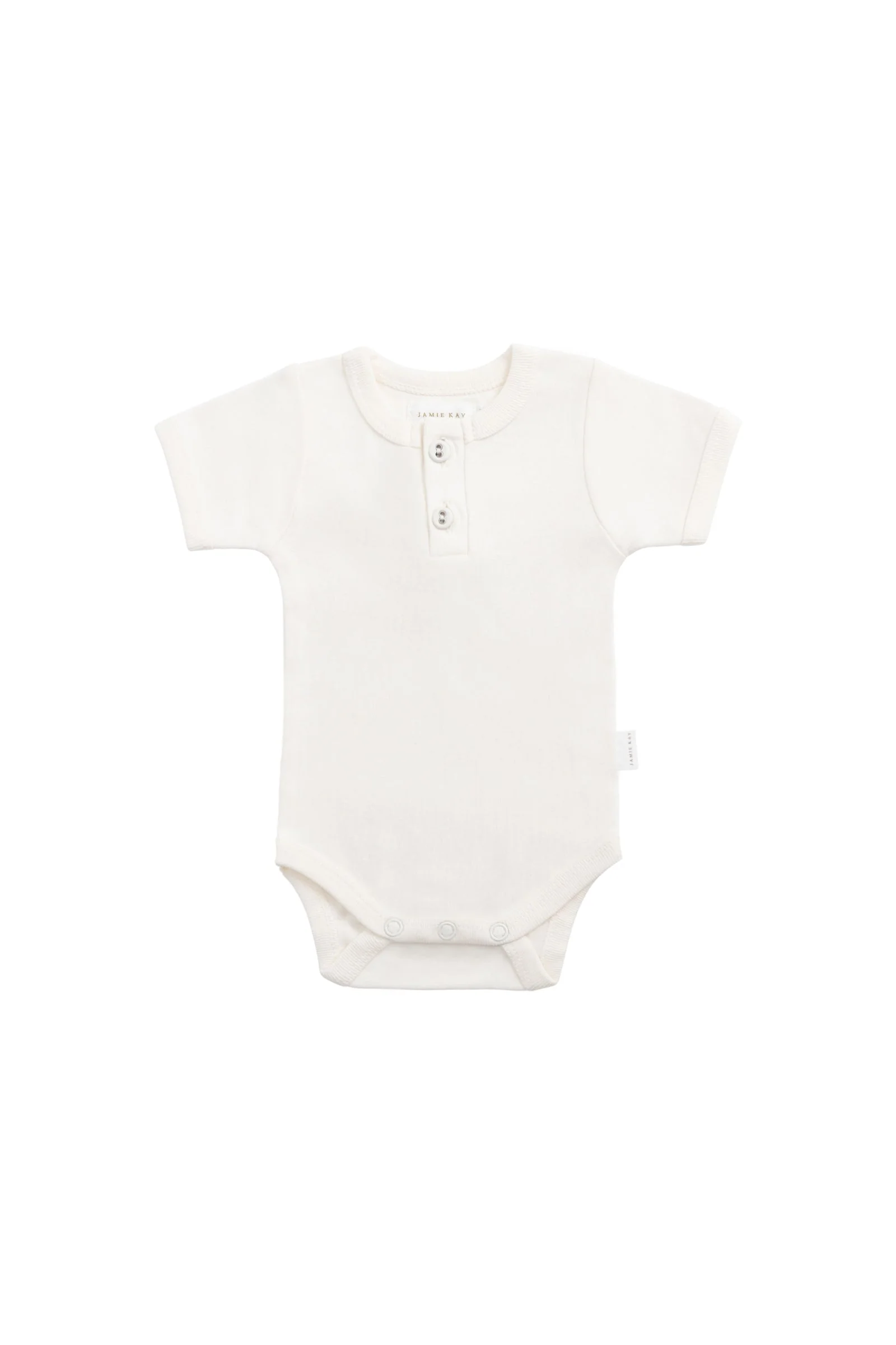 Organic Cotton Benny Tee Bodysuit - Milk